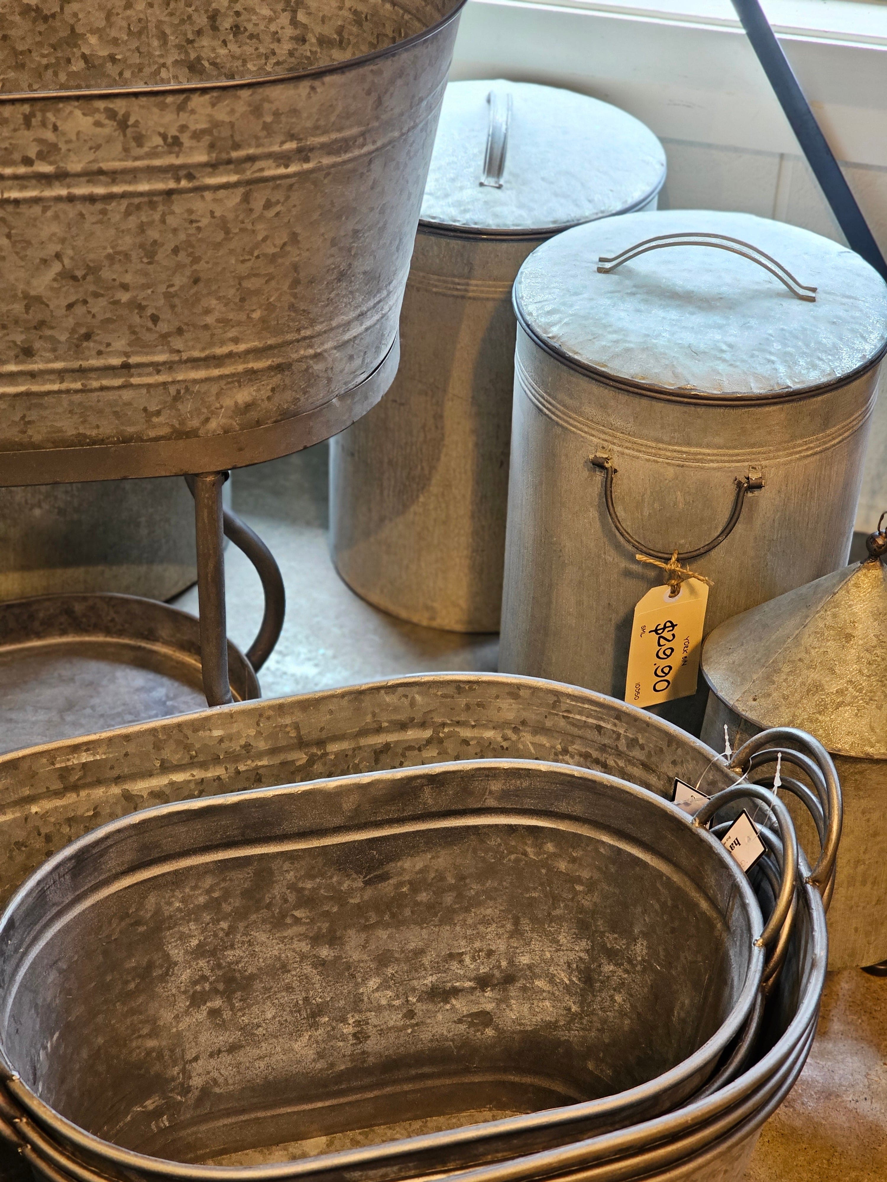 Haven & Space Berry GAL/TINWARE York Bin