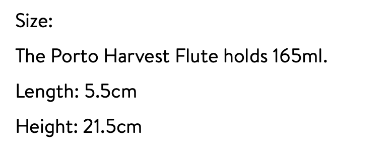 Haven & Space Berry GLASSWARE 180ml Harvest S/6 Flutes