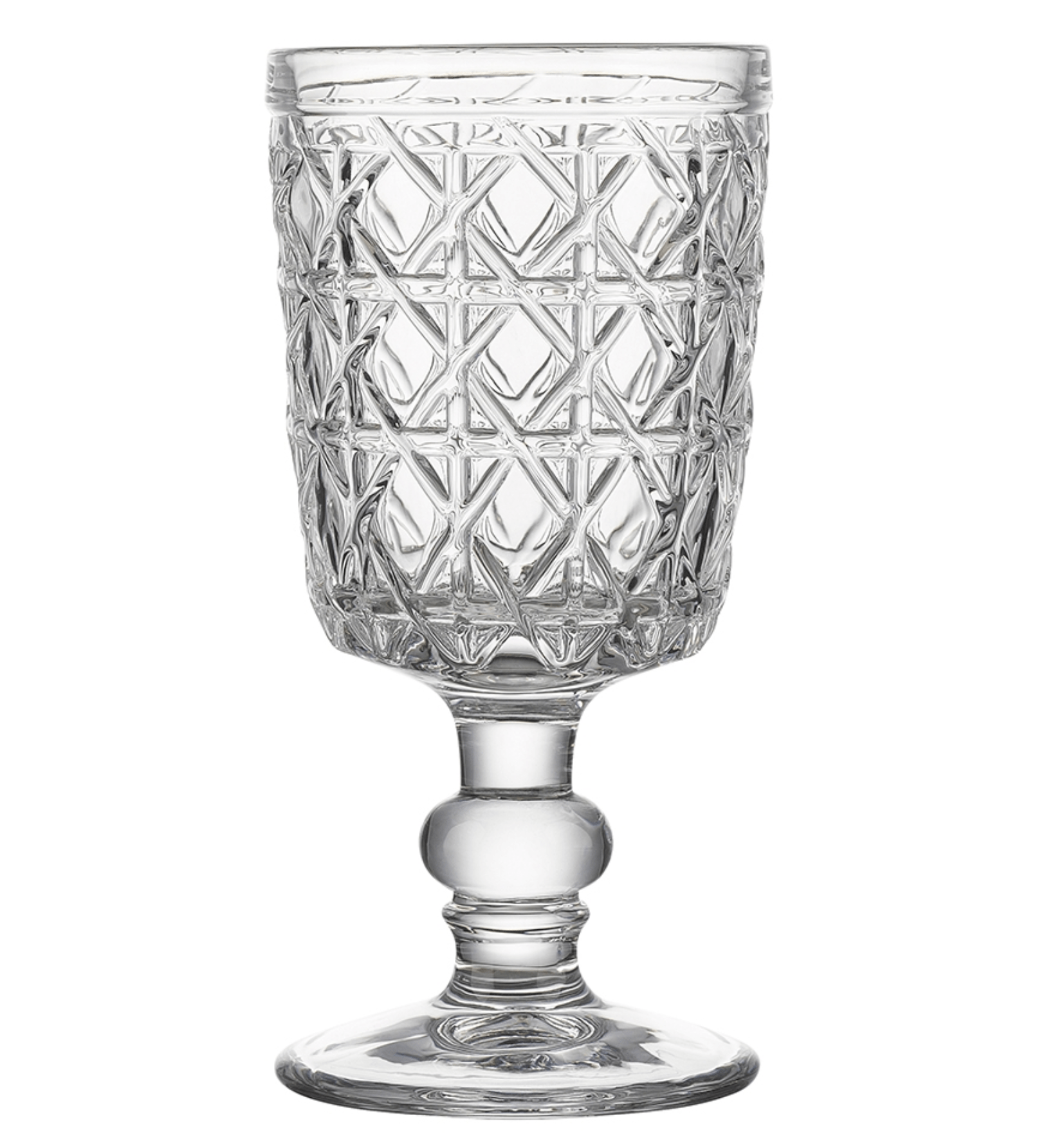 Haven & Space Berry GLASSWARE 265ml / Clear S/4 Rattan Glassware Range