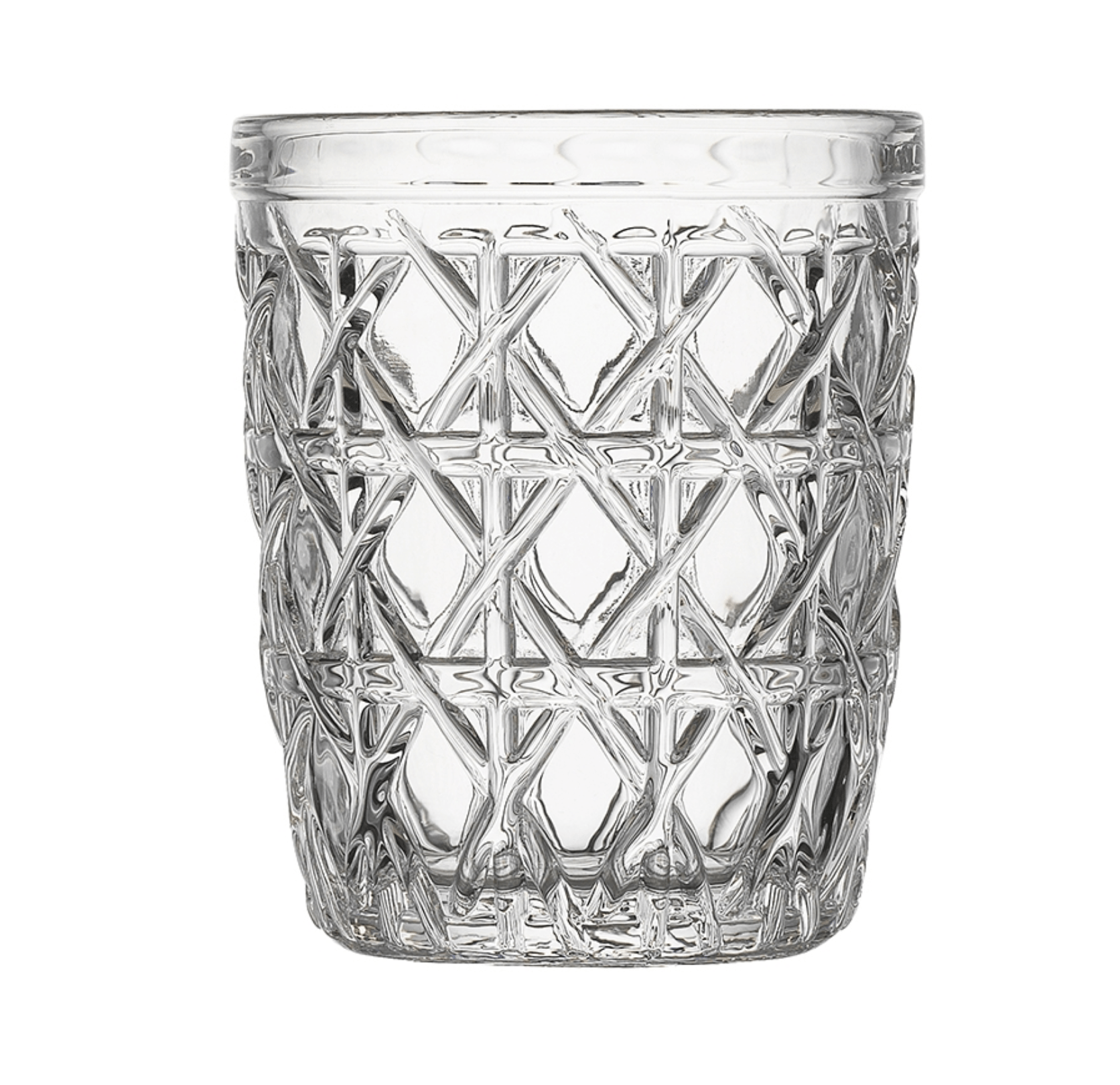 Haven & Space Berry GLASSWARE 295ml / Clear S/4 Rattan Glassware Range