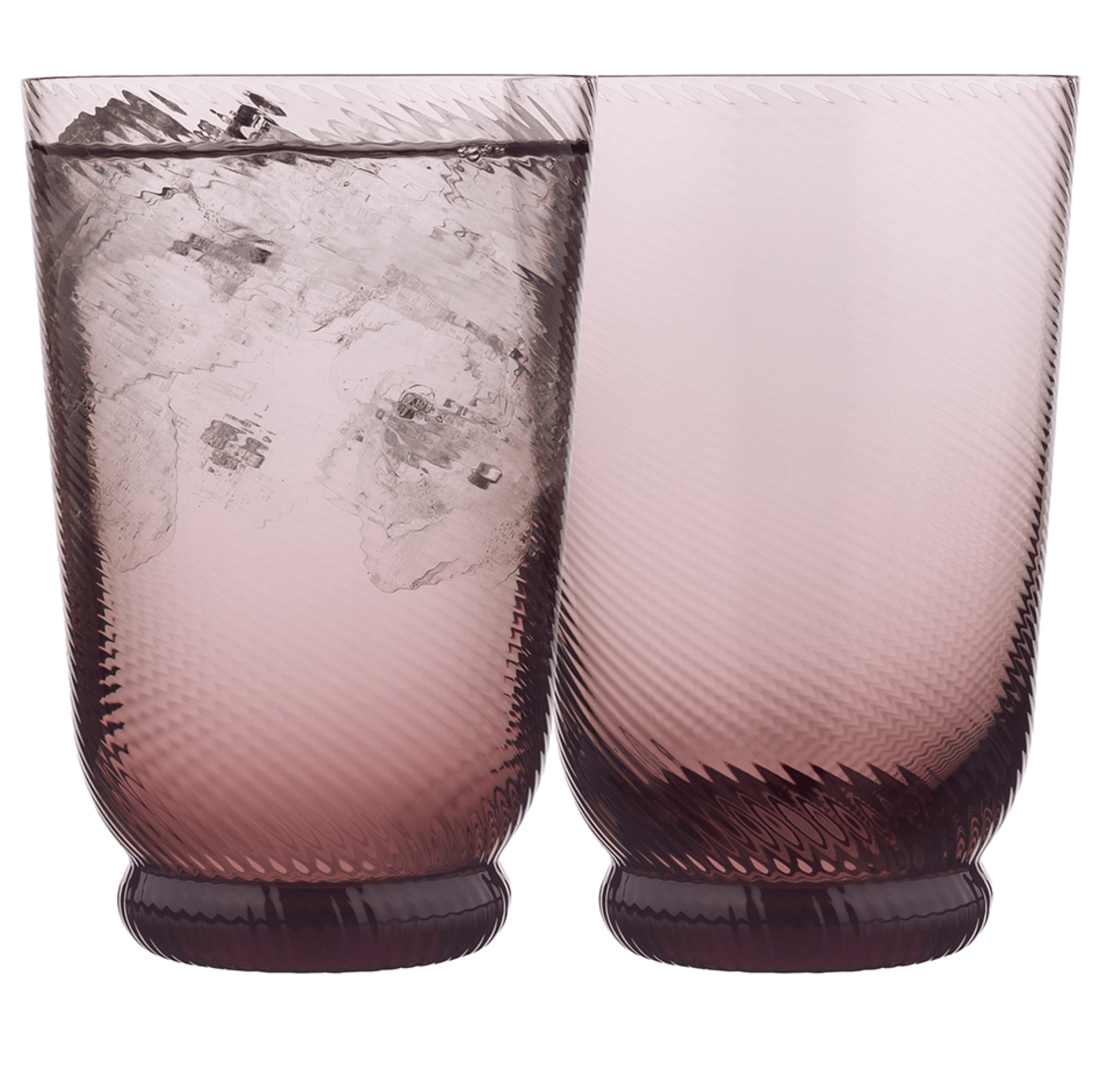 Haven & Space Berry GLASSWARE Aveline Plum S/4 Glassware Range