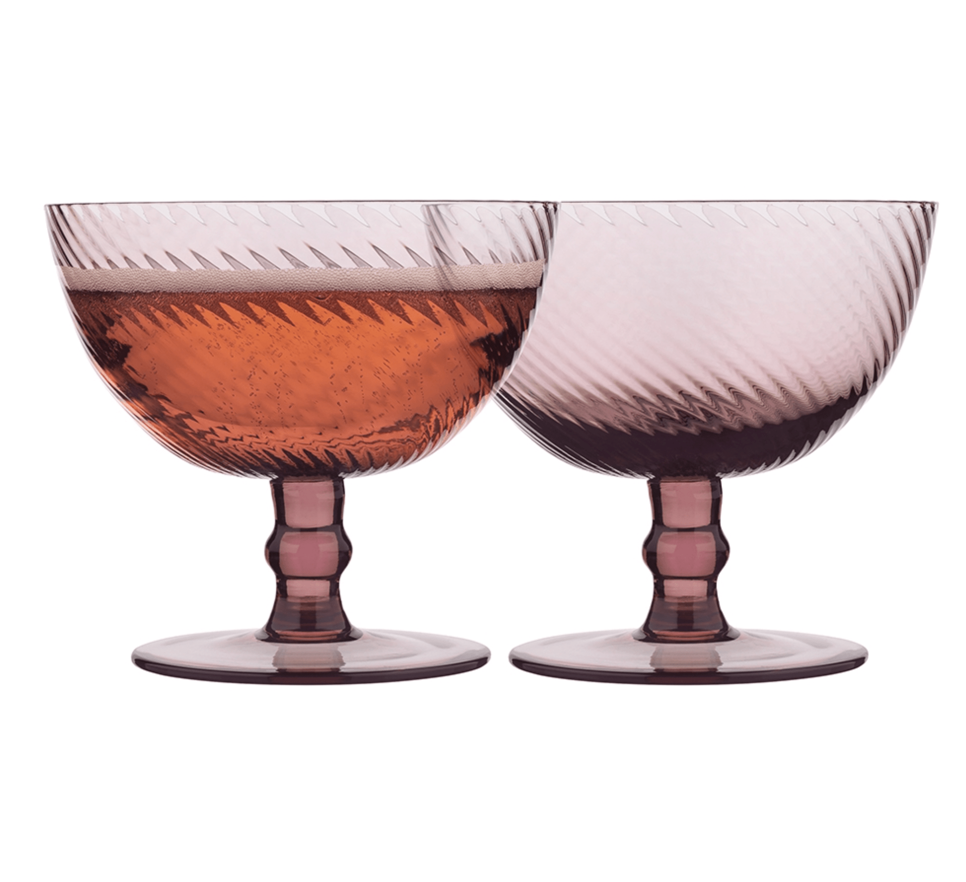 Haven & Space Berry GLASSWARE Aveline Plum S/4 Glassware Range