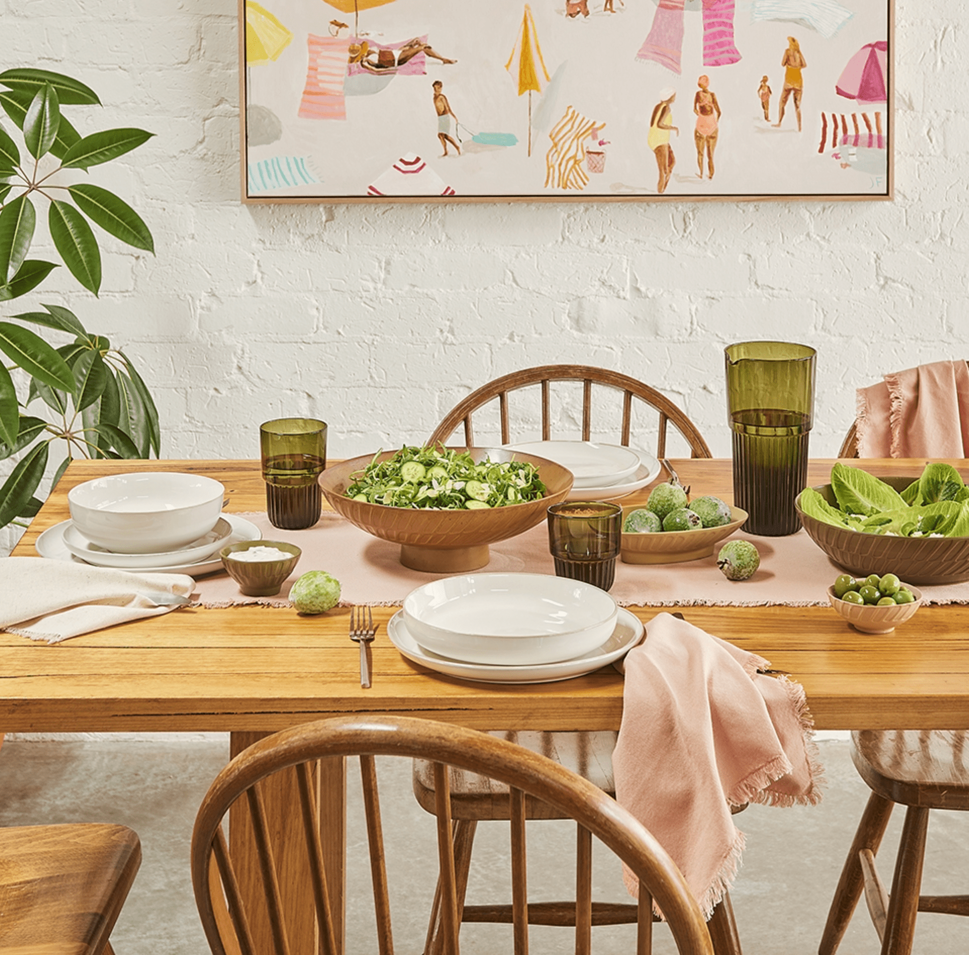 Haven & Space Berry GLASSWARE Callisto Olive S/4 Glassware Range