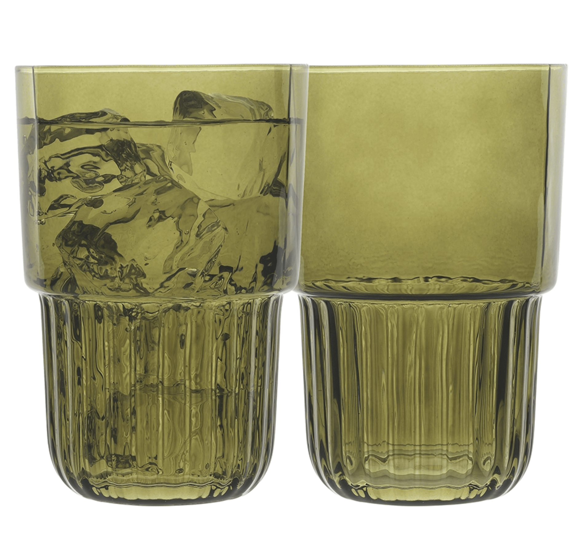 Haven & Space Berry GLASSWARE Callisto Olive S/4 Glassware Range