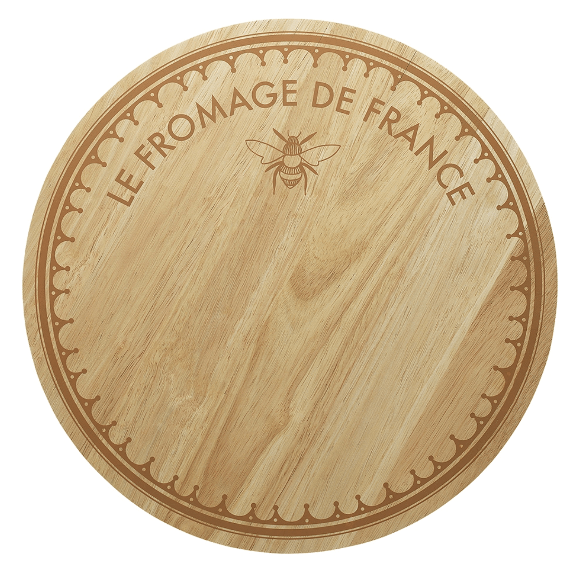 Haven & Space Berry KITCHEN 40CM Le Fromage Round Wooden cheese Board