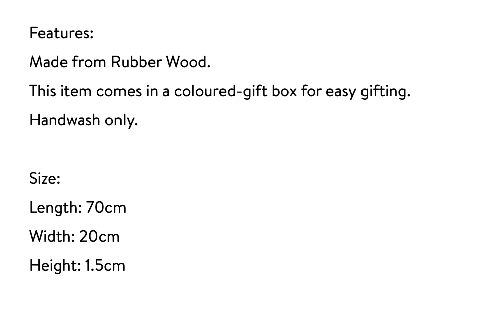 Haven & Space Berry KITCHEN 70cm Le Fromage Paddle Board