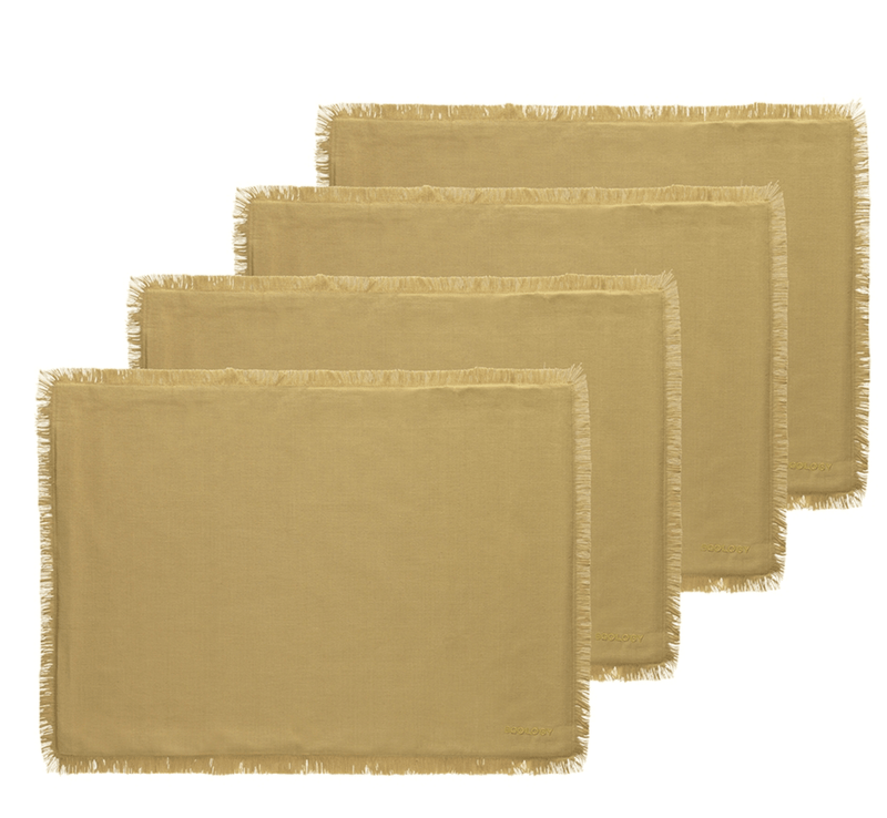 Haven & Space Berry KITCHEN Cotton Placemat S/4 Dijon Cotton Table Napery