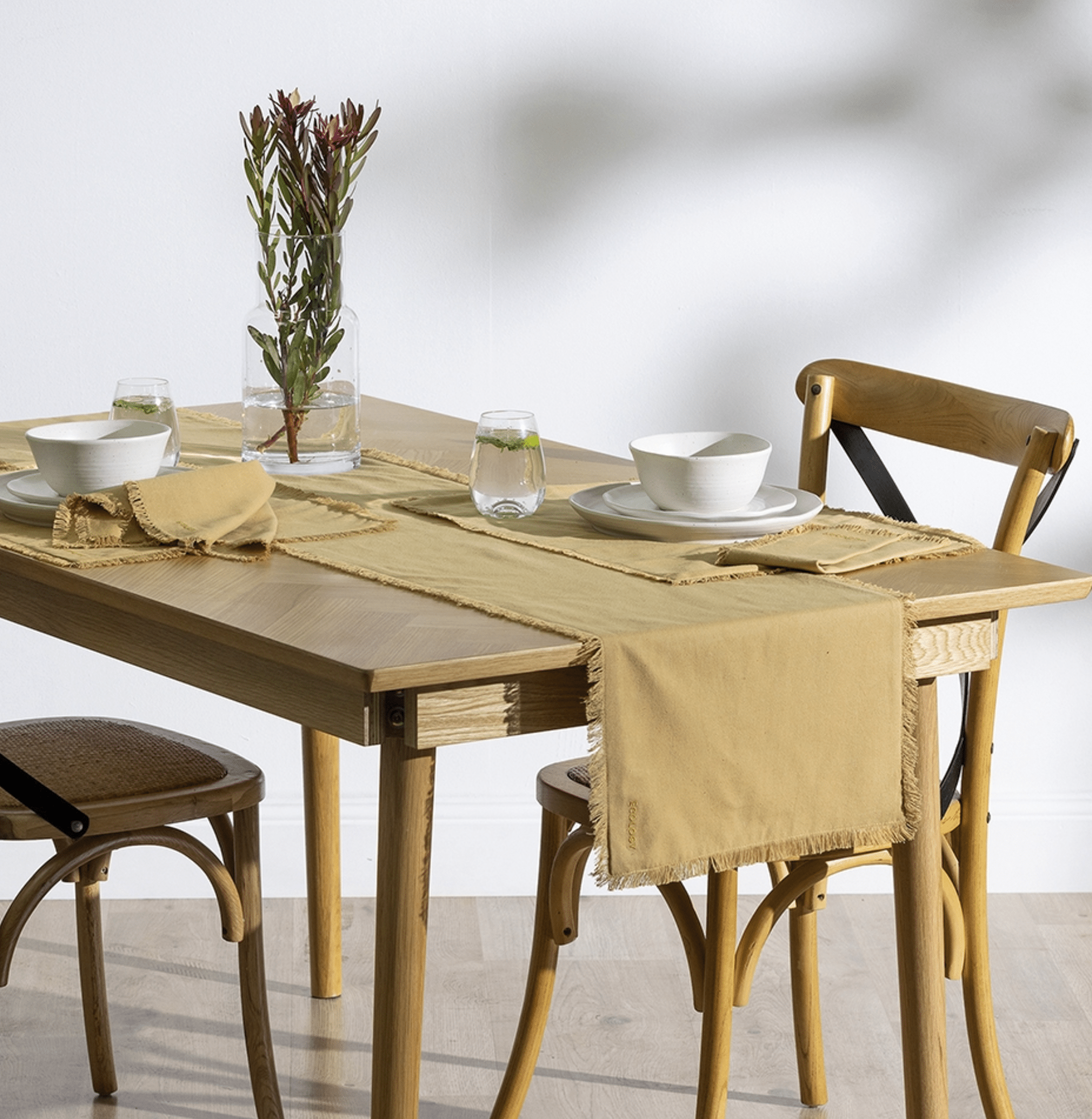 Haven & Space Berry KITCHEN Dijon Cotton Table Napery