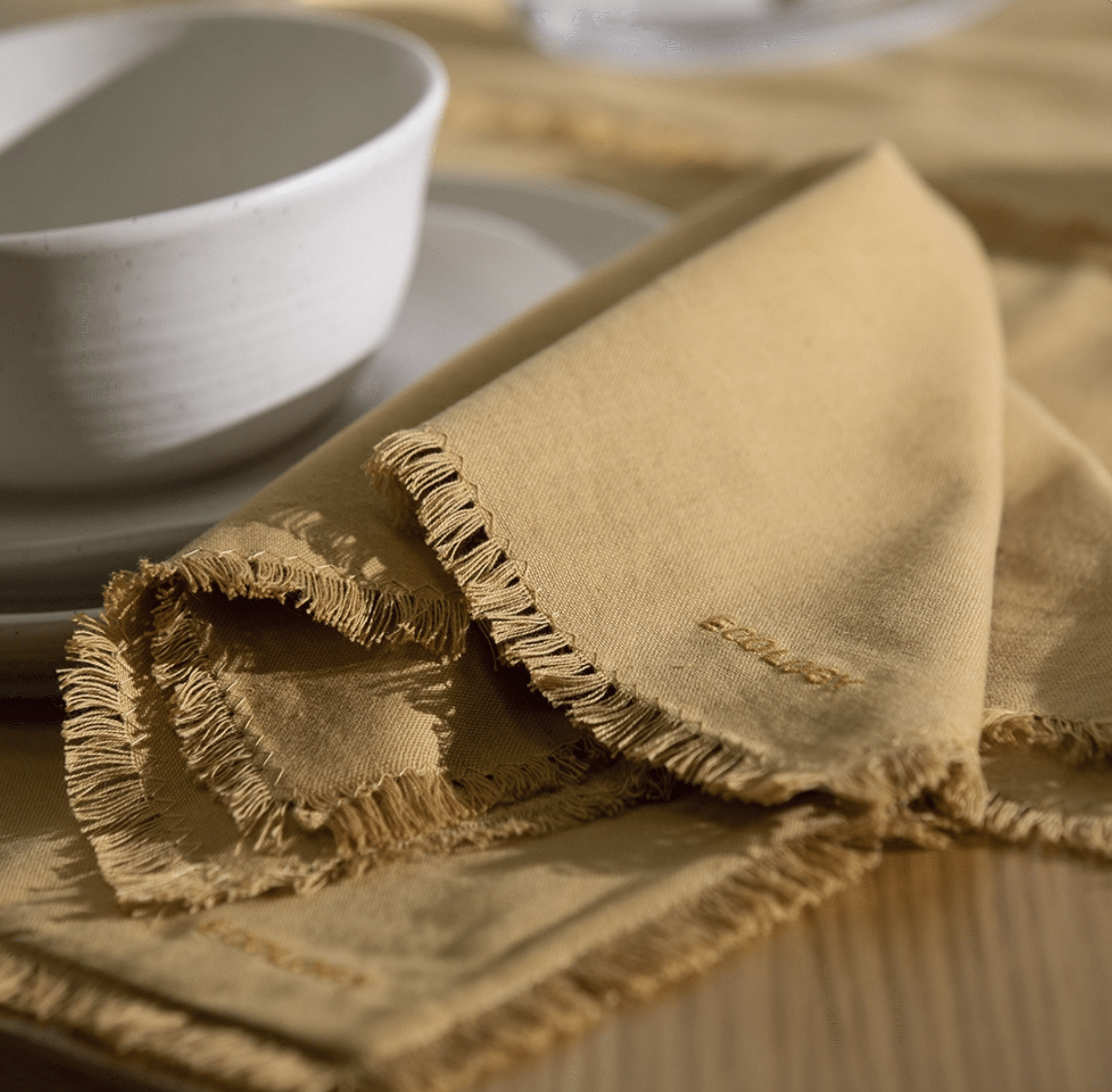 Haven & Space Berry KITCHEN Dijon Cotton Table Napery