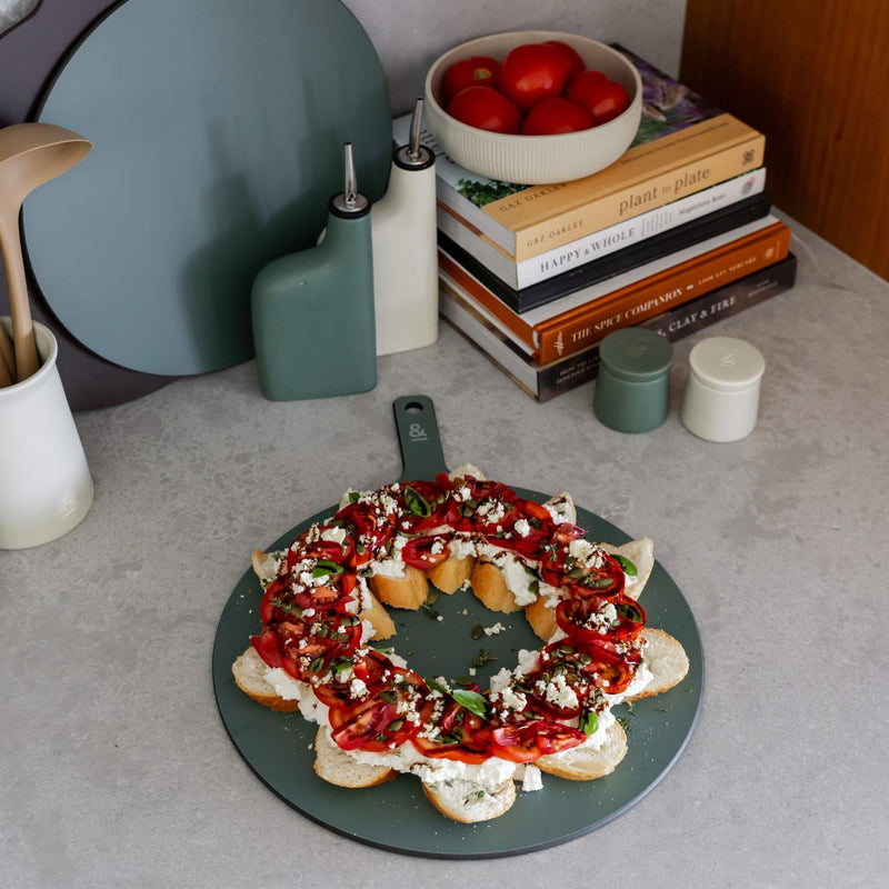 Haven & Space Berry KITCHEN Eucalyptus Round Wood Fibre Chopping Board