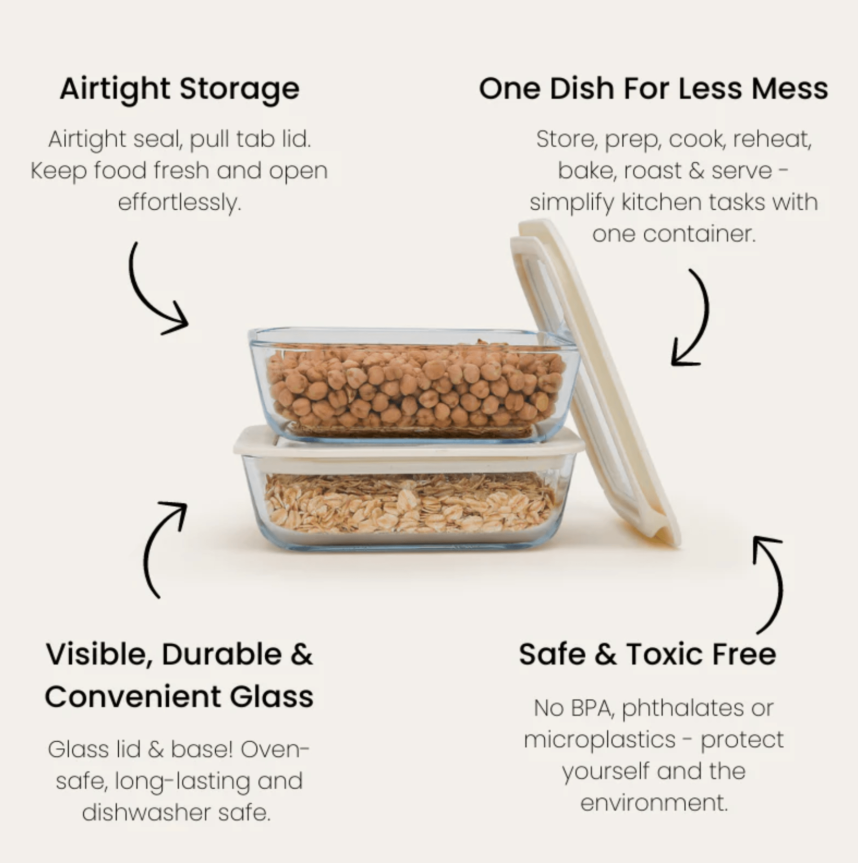 Haven & Space Berry KITCHEN Food Prep Storage | Set of 8