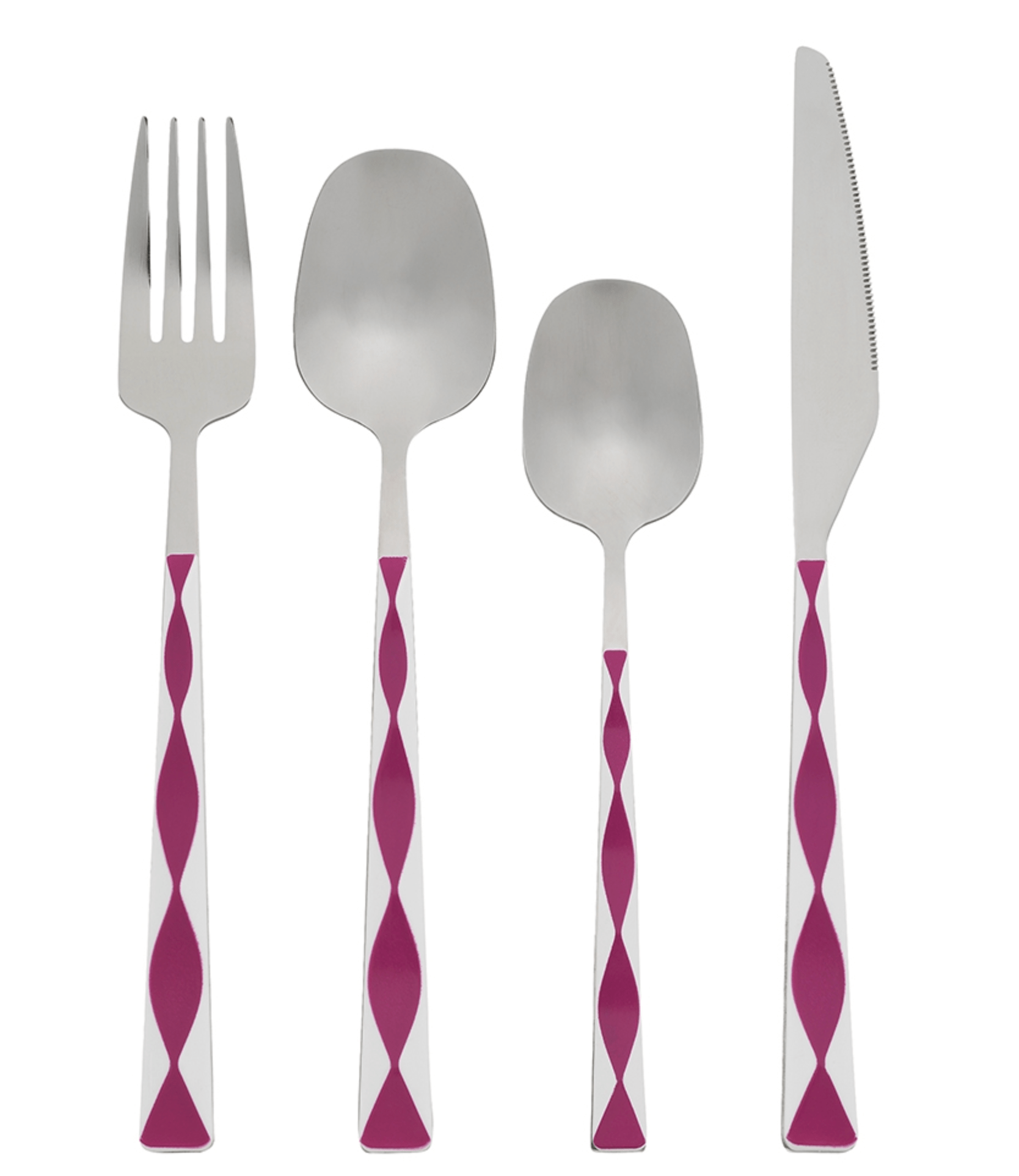 Haven & Space Berry KITCHEN Fuschia Havana 16Pc Cutlery Set