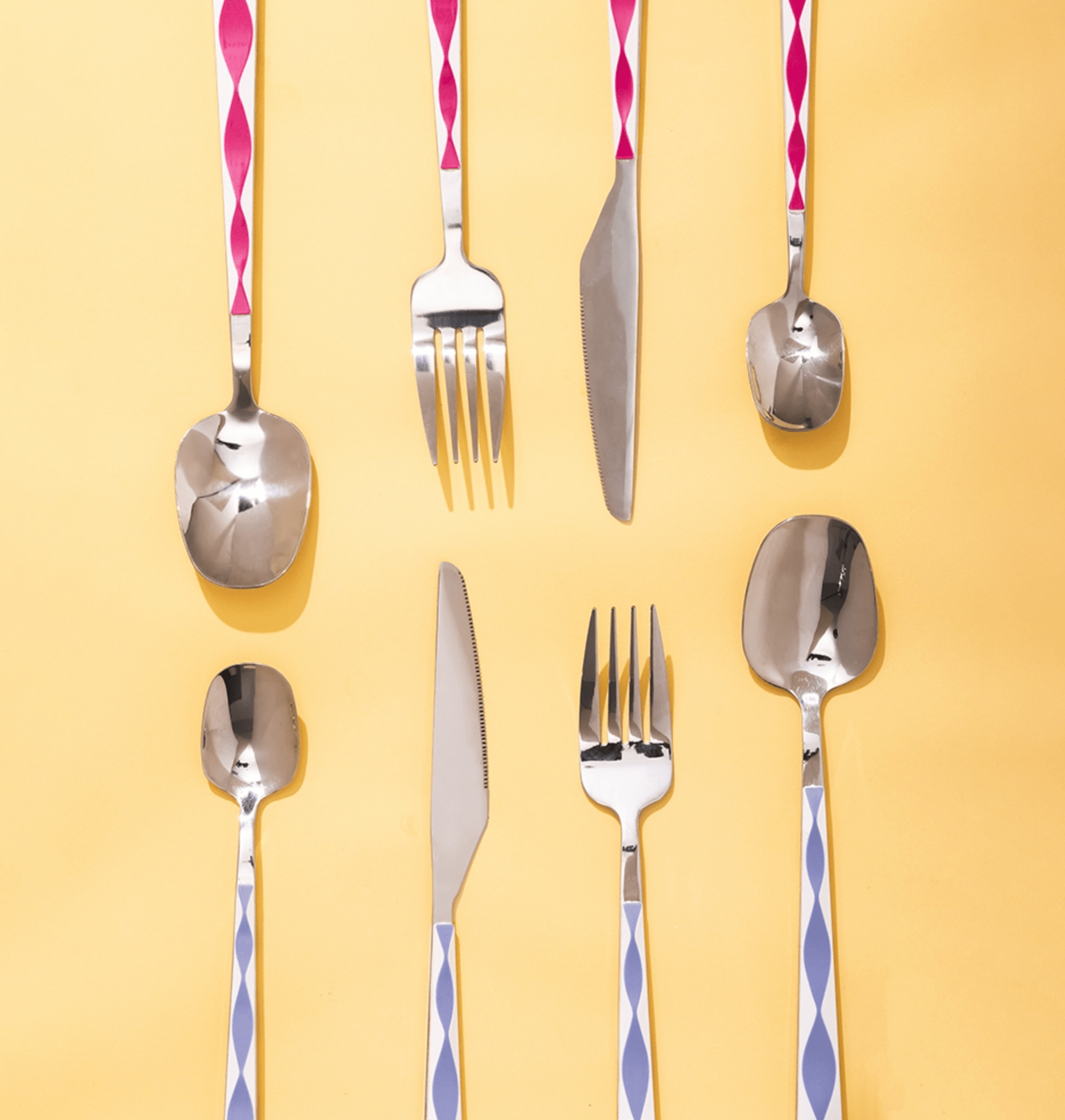 Haven & Space Berry KITCHEN Fuschia Havana 16Pc Cutlery Set