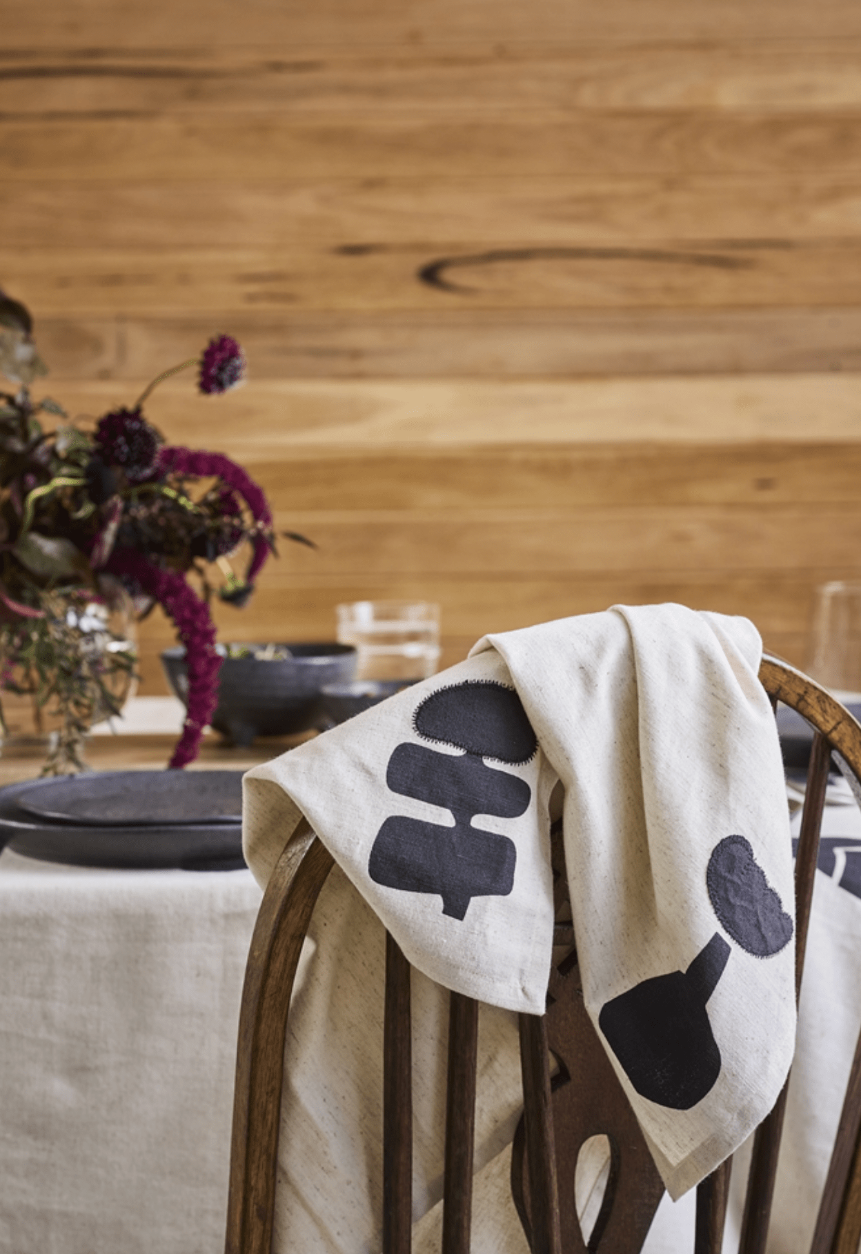 Haven & Space Berry KITCHEN Garnet Cotton Napery Range