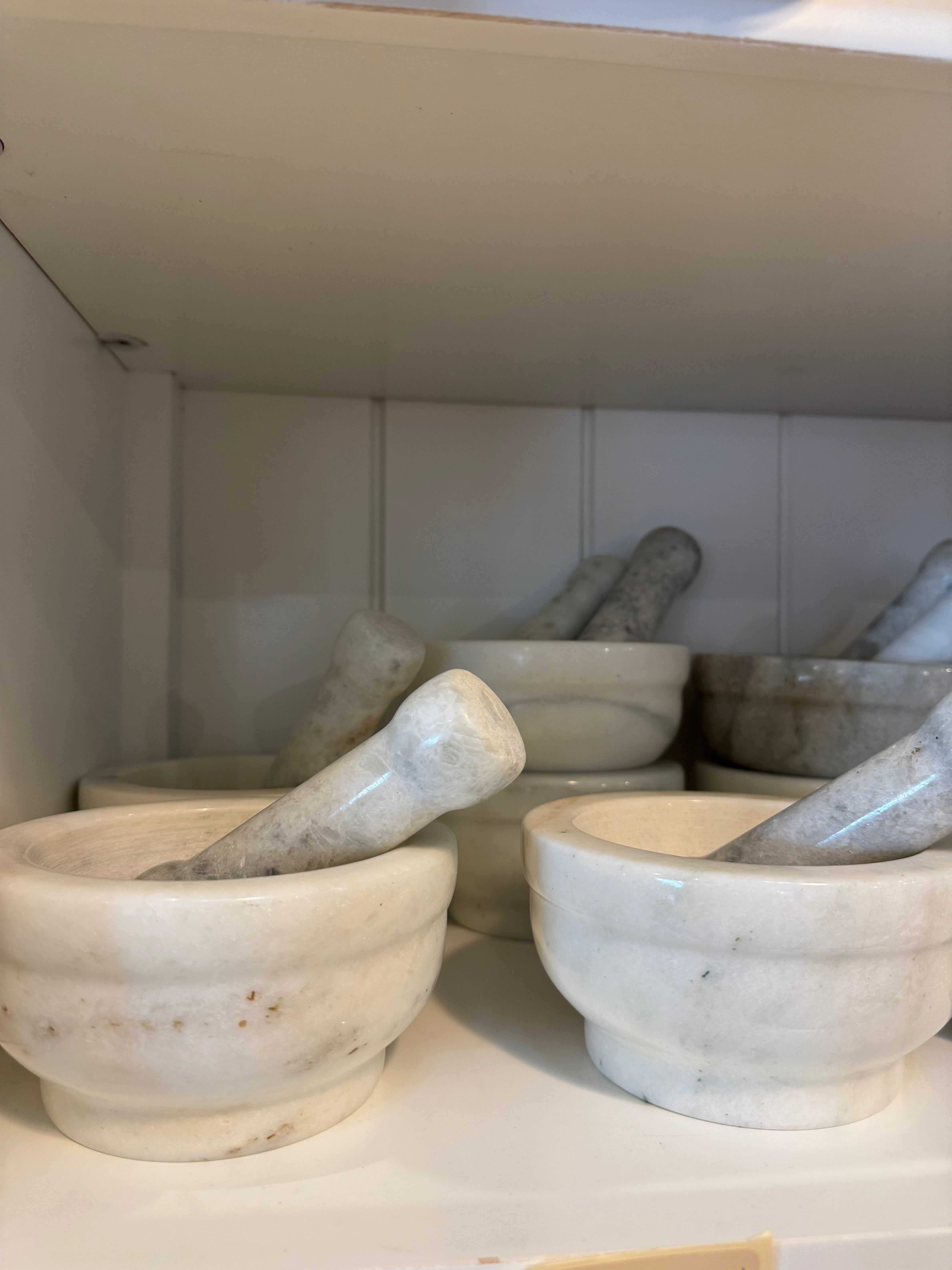 Haven & Space Berry KITCHEN Ivory Arbor Marble Motar Pestle