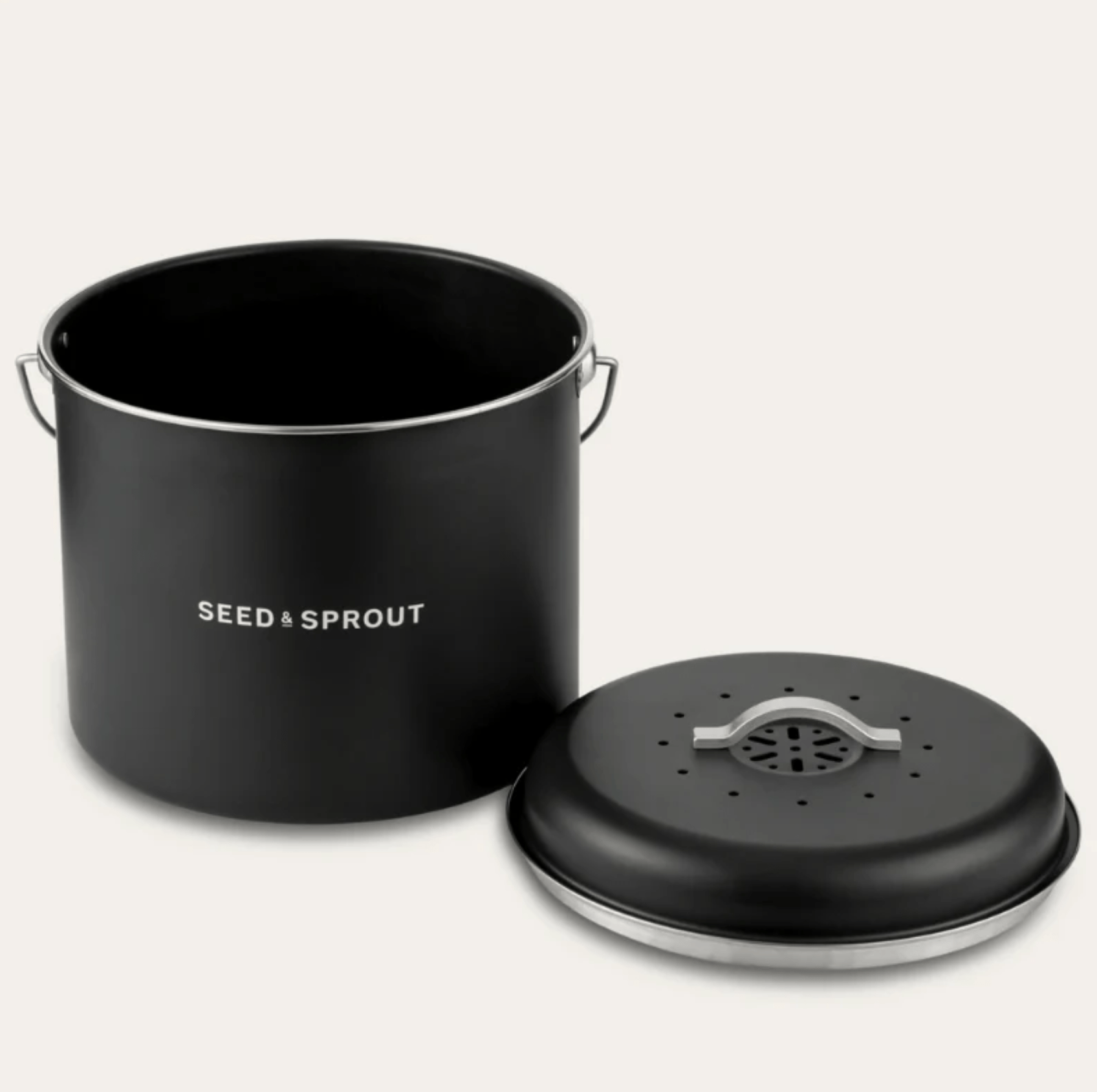 Haven & Space Berry KITCHEN Kitchen Compost Bin | Liquorice