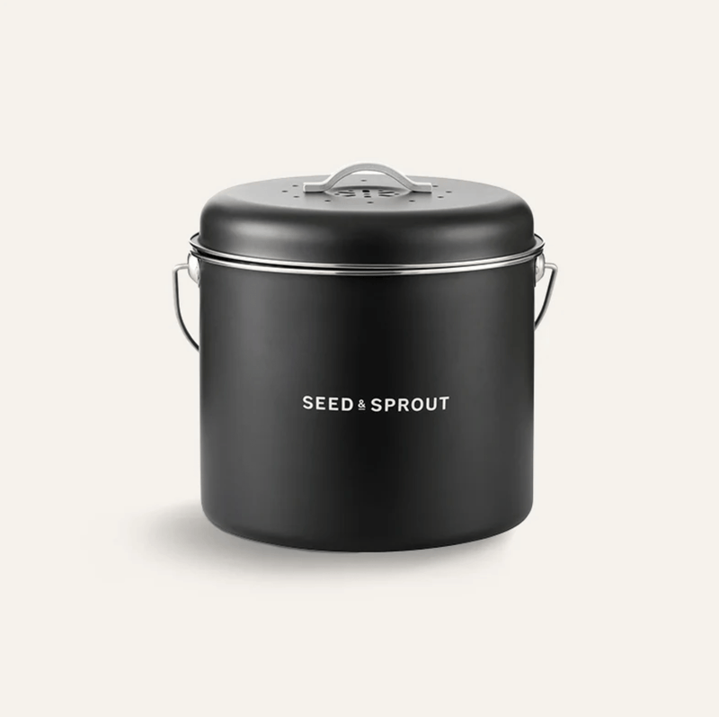 Haven & Space Berry KITCHEN Kitchen Compost Bin | Liquorice