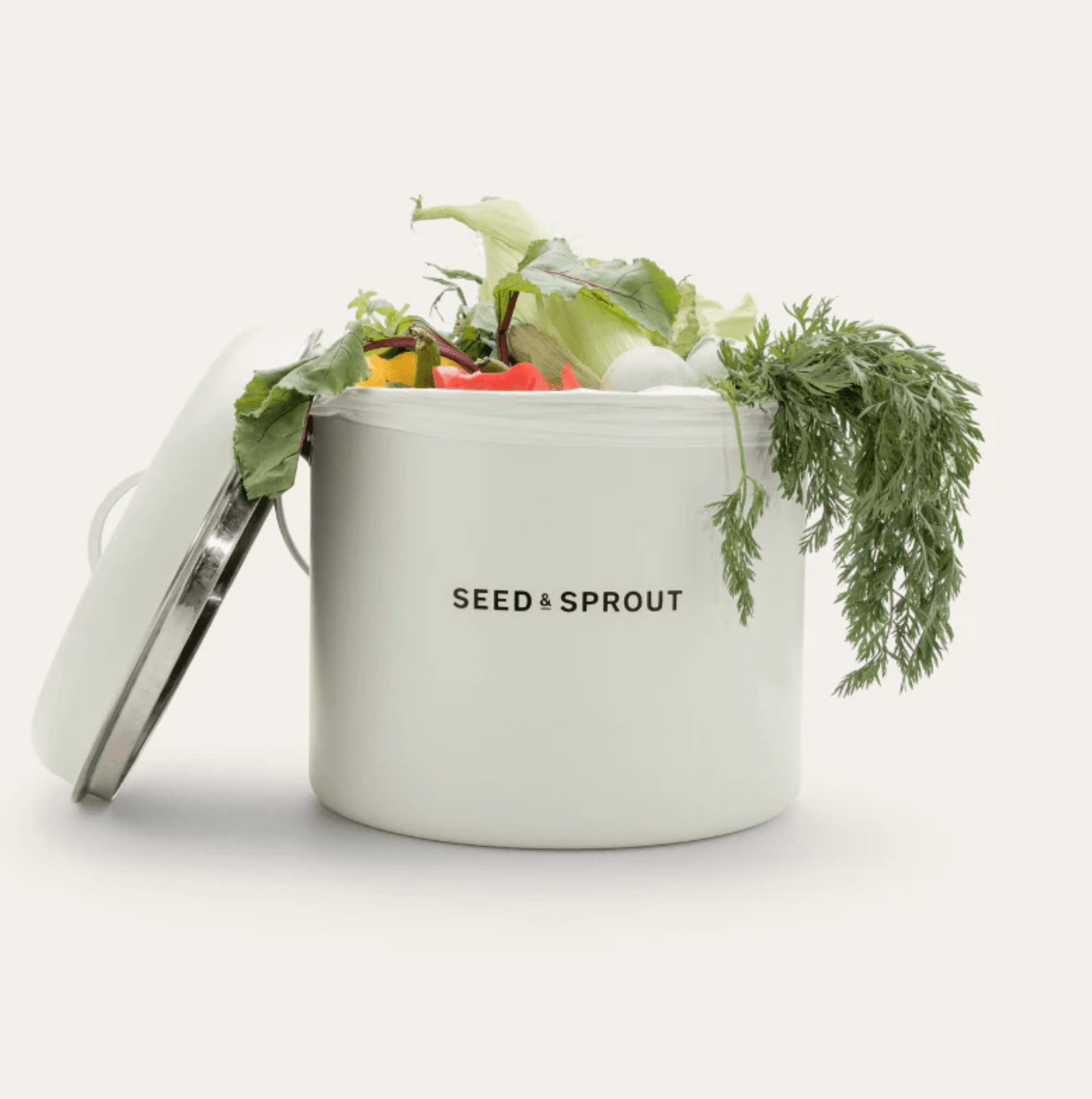 Haven & Space Berry KITCHEN Kitchen Compost Bin | Mushroom