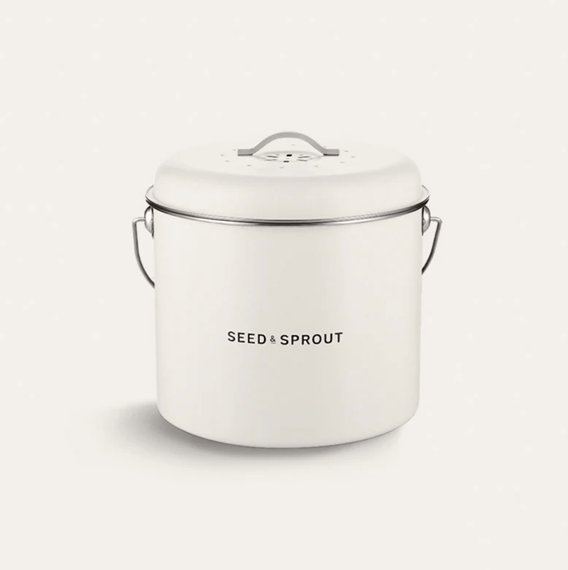 Haven & Space Berry KITCHEN Kitchen Compost Bin | Mushroom