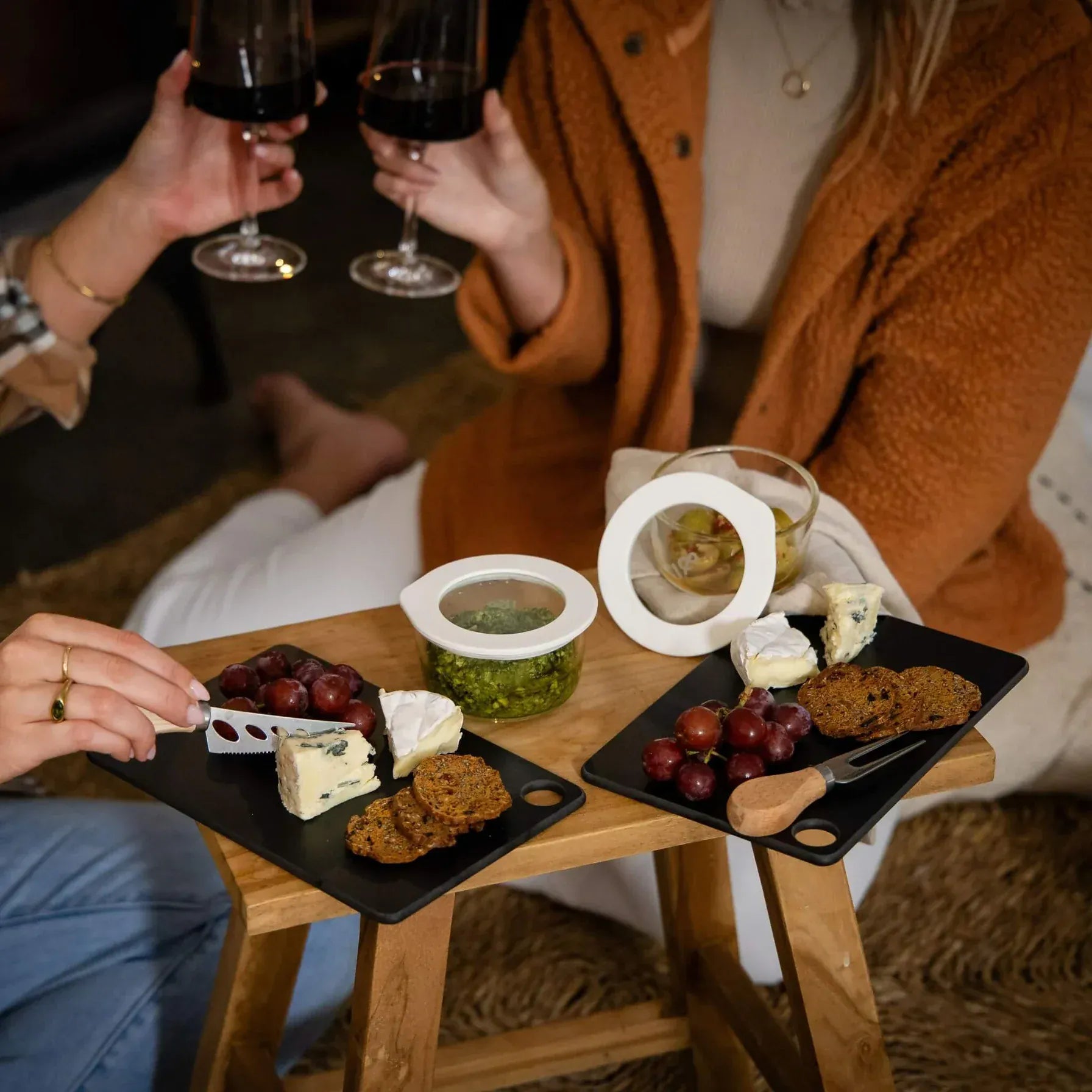 Haven & Space Berry KITCHEN Liquorice Mini Chopping Board | Set of 2