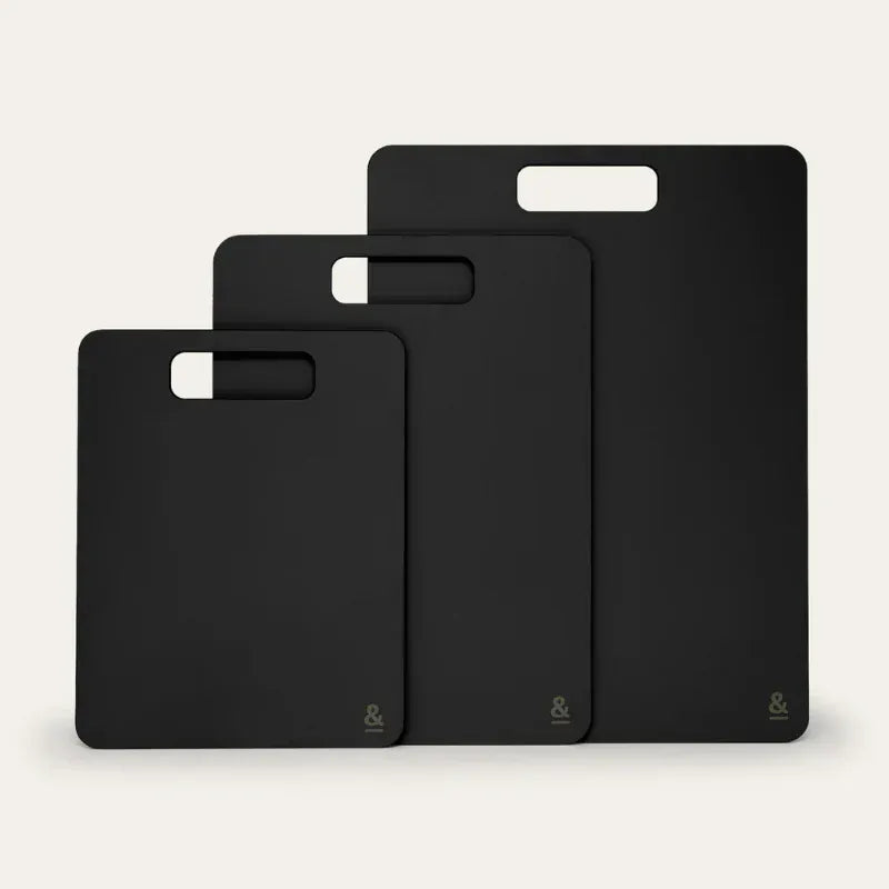 Haven & Space Berry KITCHEN Liquorice Wood Fibre Chopping Board Trio