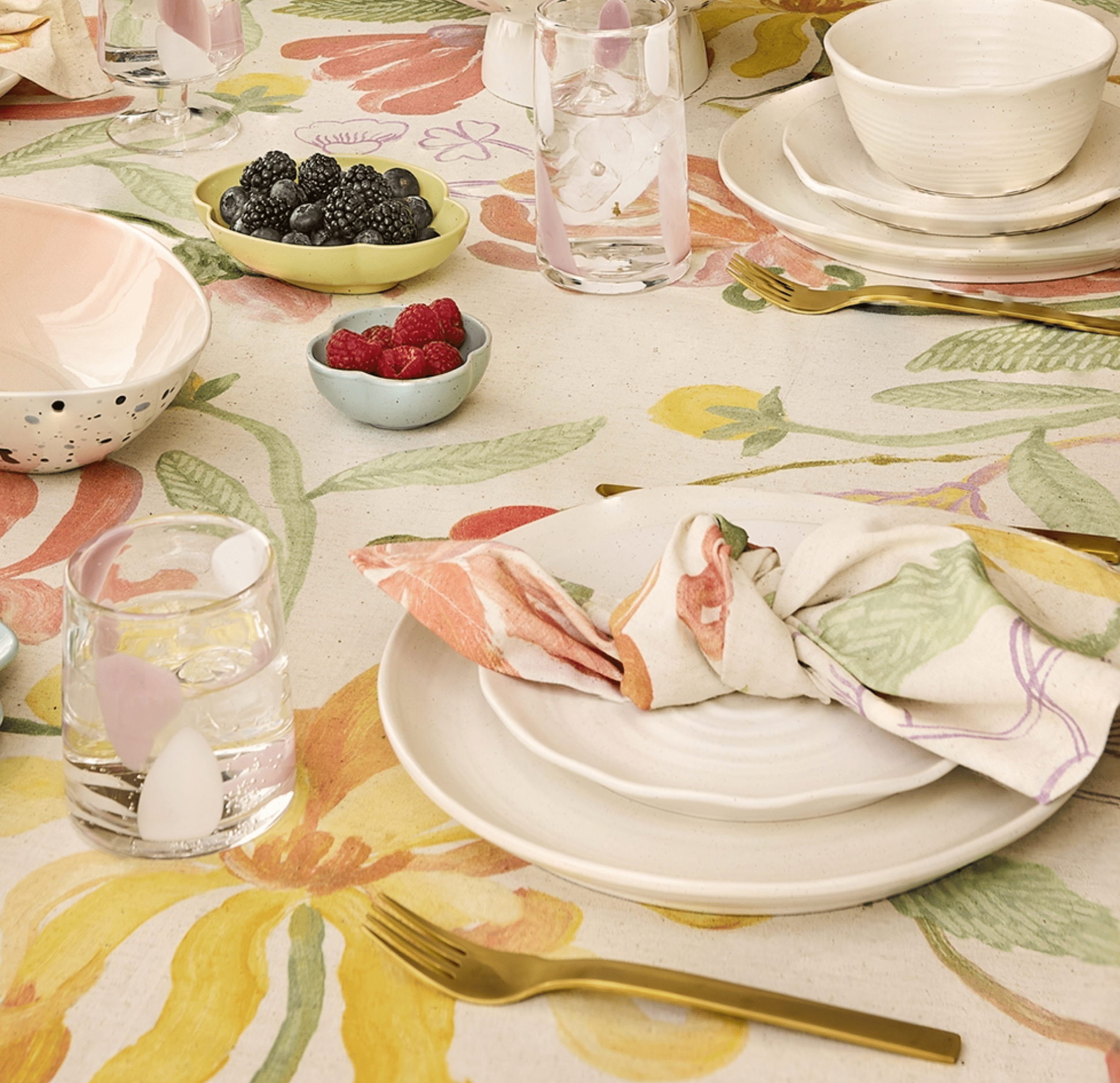 Haven & Space Berry KITCHEN Midsummer Cotton Napkin | Set of 4