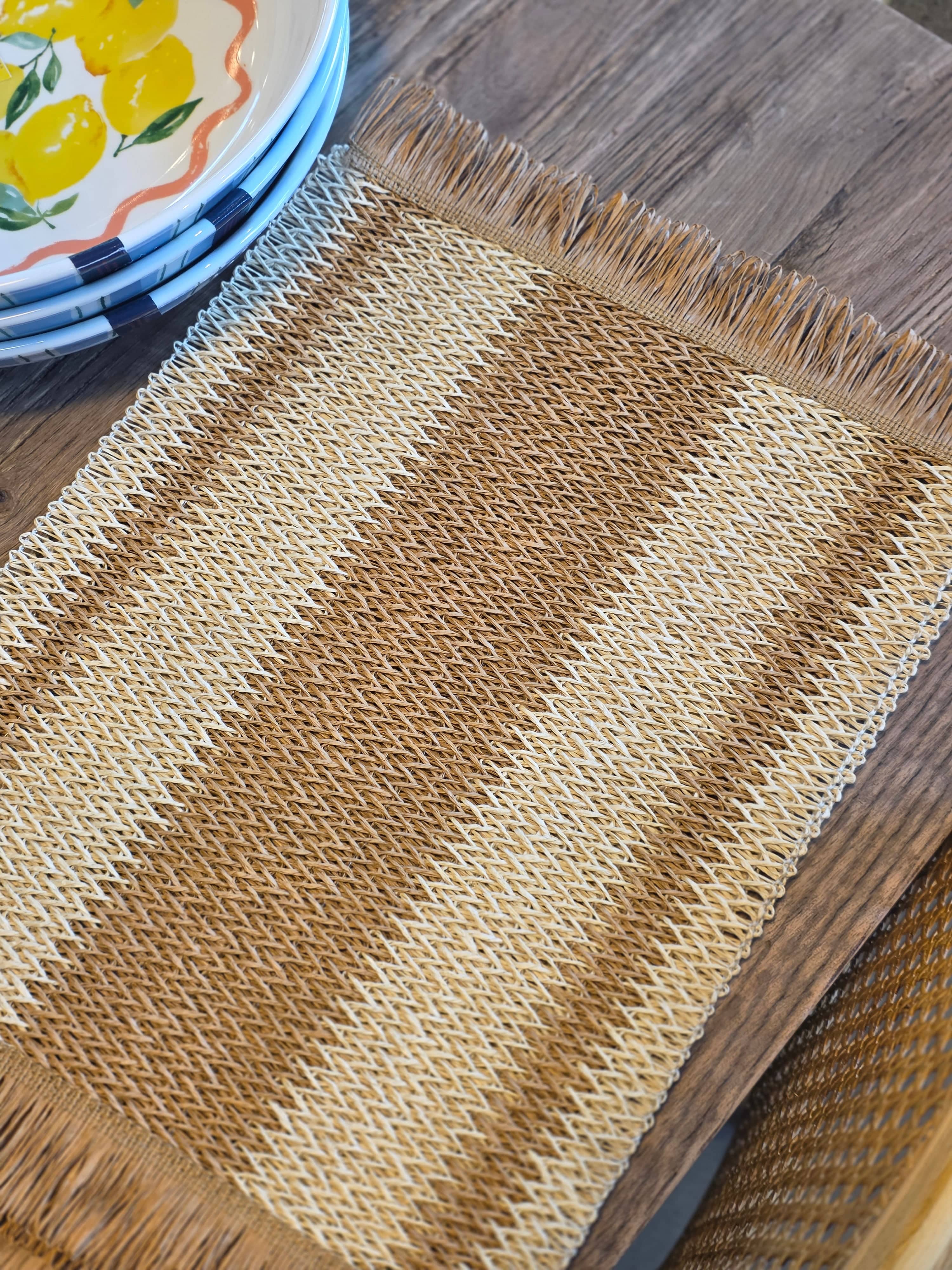 Haven & Space Berry KITCHEN Natural Sunsi Placemat Range