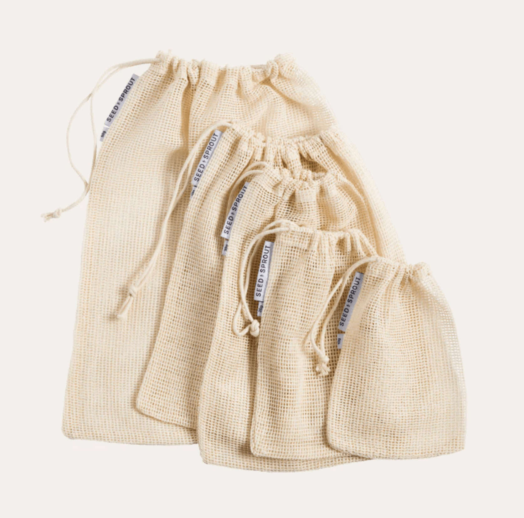 Haven & Space Berry KITCHEN Organic Mesh Produce Bag | Set of 5