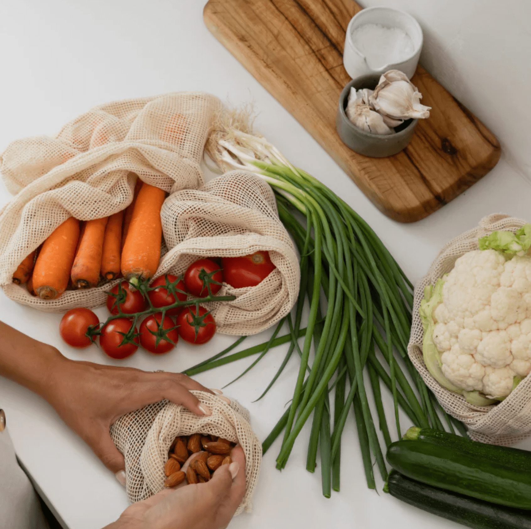 Haven & Space Berry KITCHEN Organic Mesh Produce Bag | Set of 5