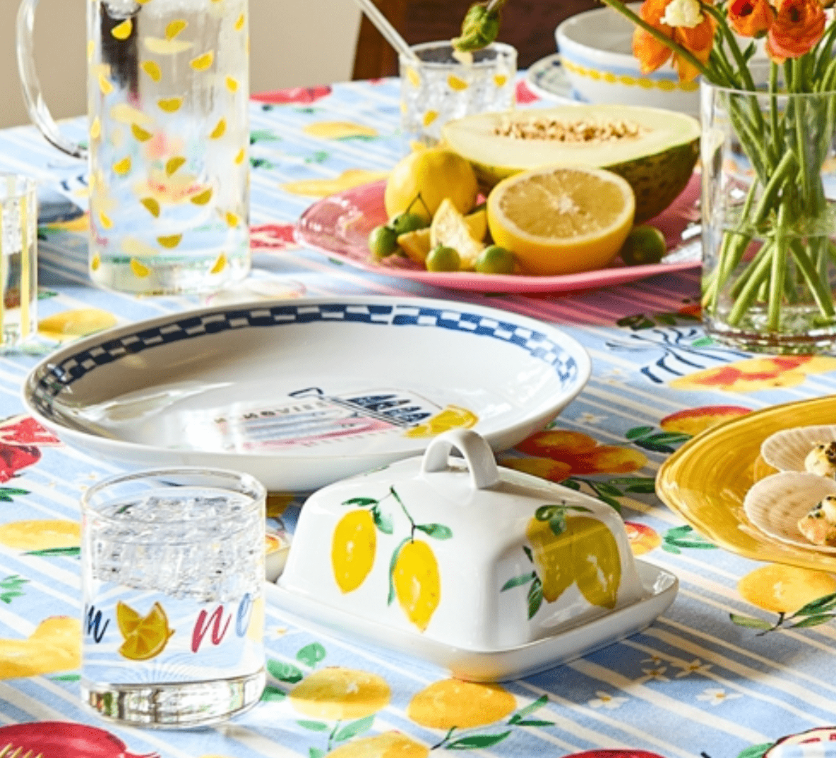 Haven & Space Berry KITCHEN Positano Anchovies Platter