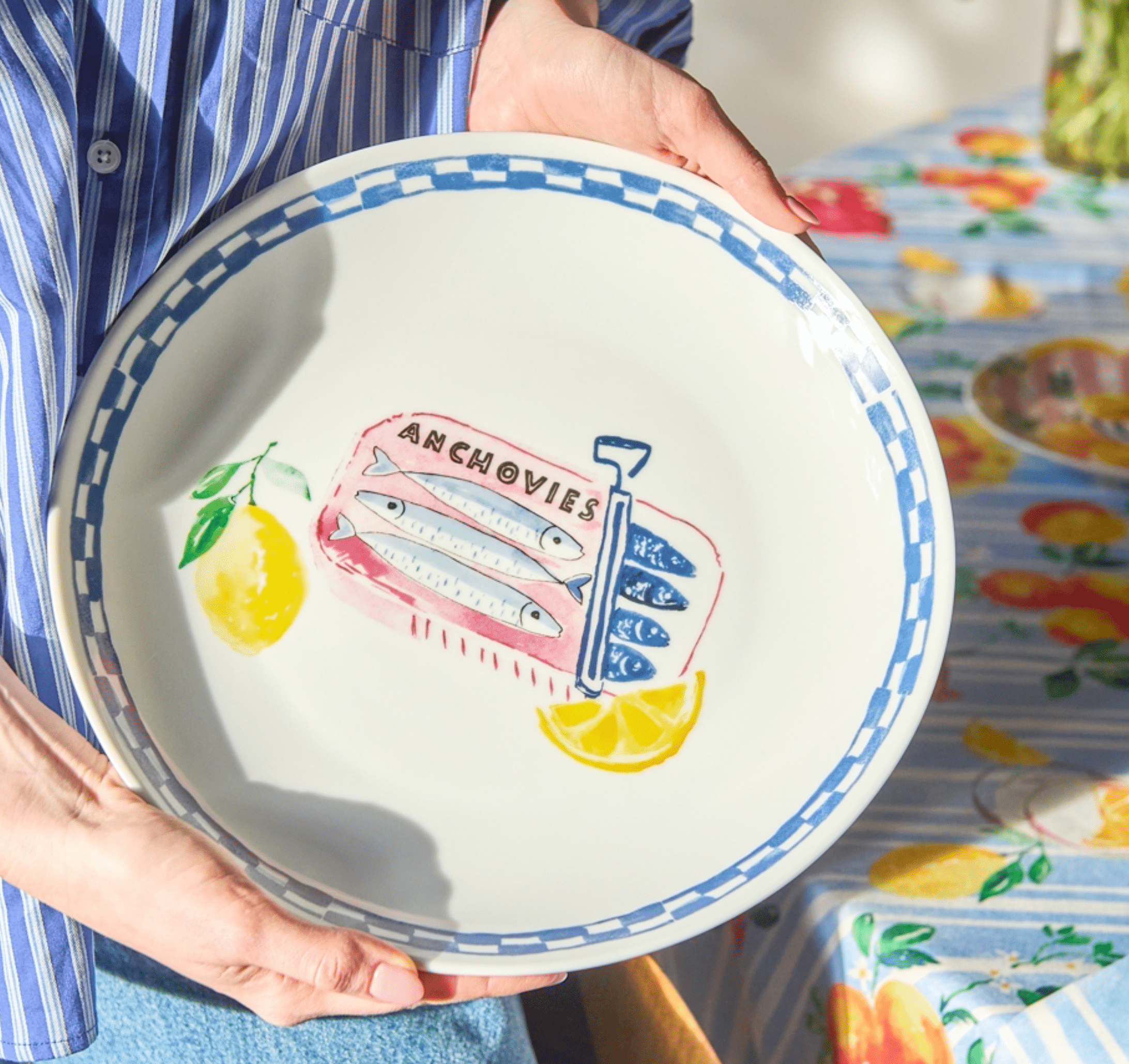Haven & Space Berry KITCHEN Positano Anchovies Platter
