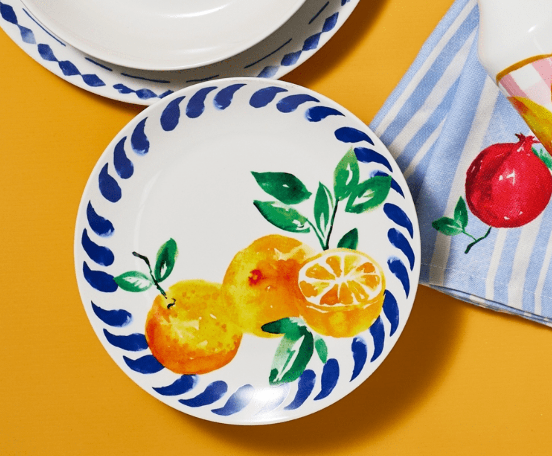 Haven & Space Berry KITCHEN Positano Orange Plate