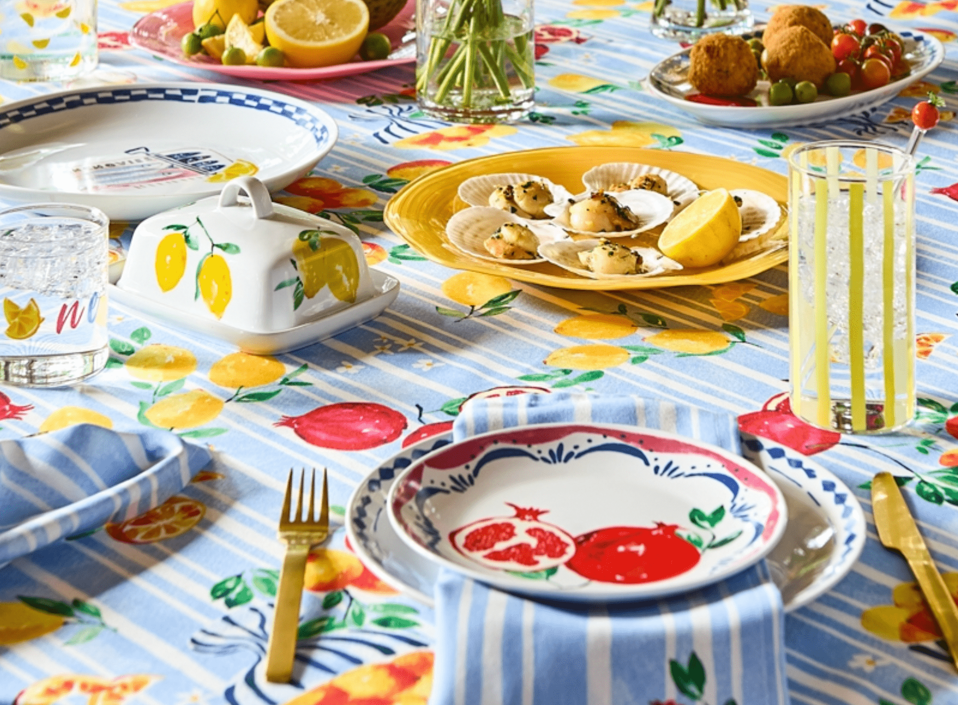 Haven & Space Berry KITCHEN Positano Pomegranate Plate