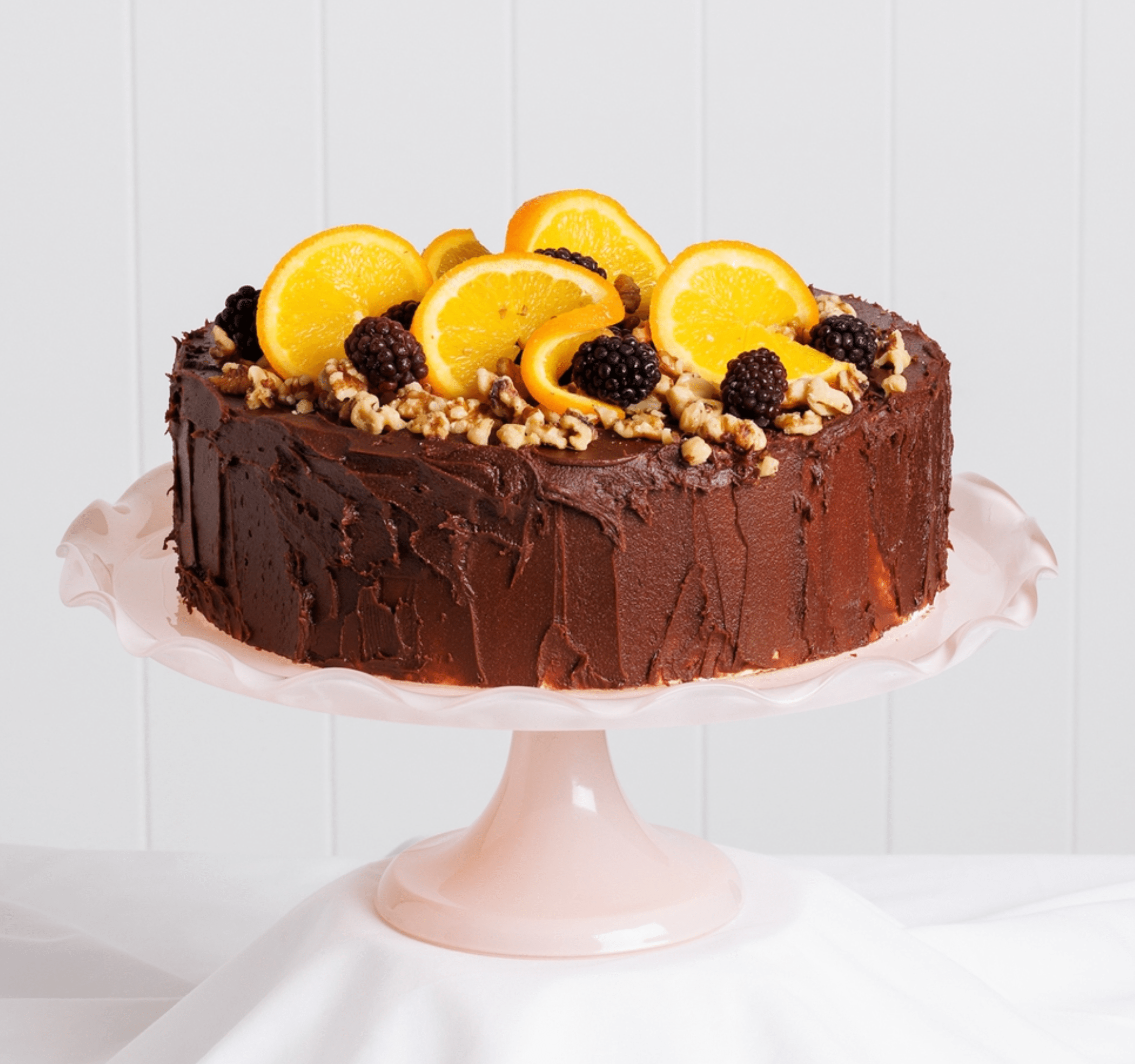 Haven & Space Berry KITCHEN Ruffle Cake Stand