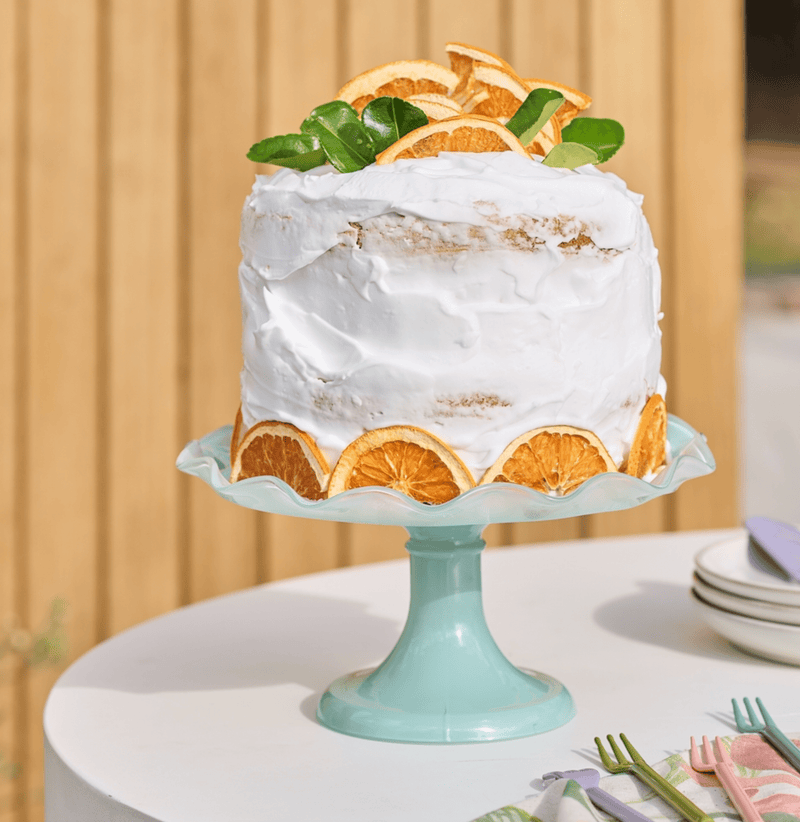 Haven & Space Berry KITCHEN Ruffle Cake Stand