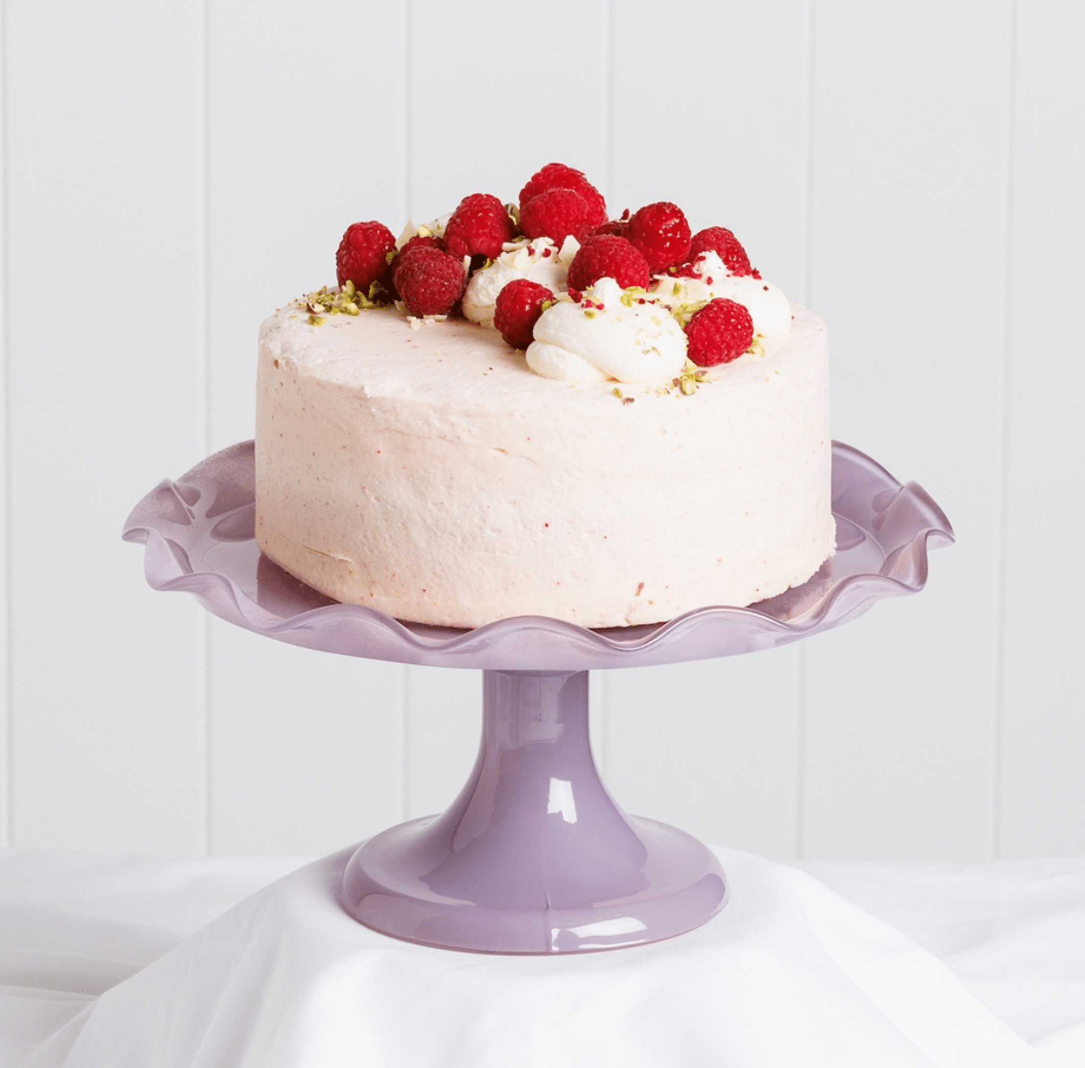 Haven & Space Berry KITCHEN Ruffle Cake Stand