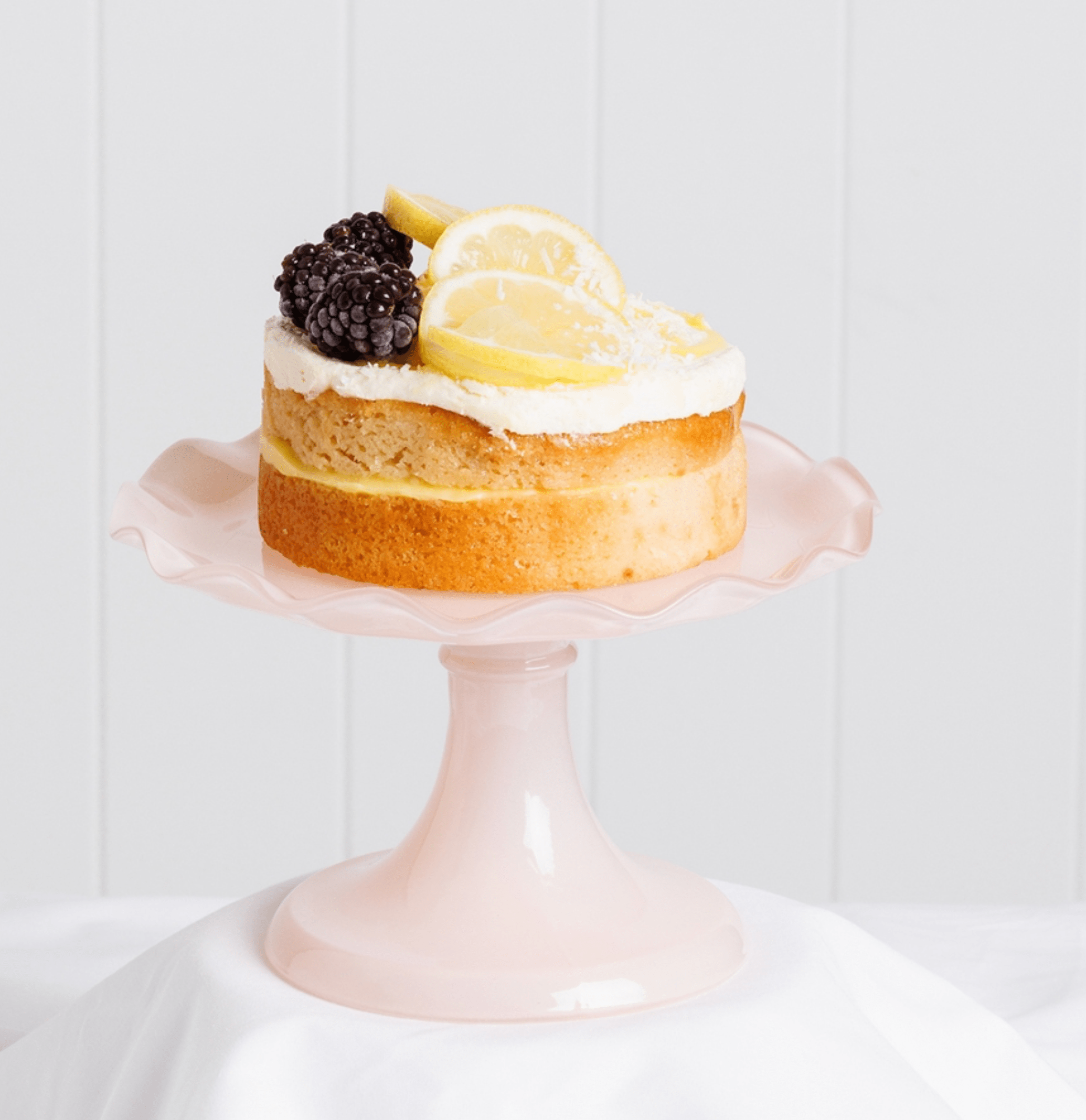 Haven & Space Berry KITCHEN Ruffle Cake Stand