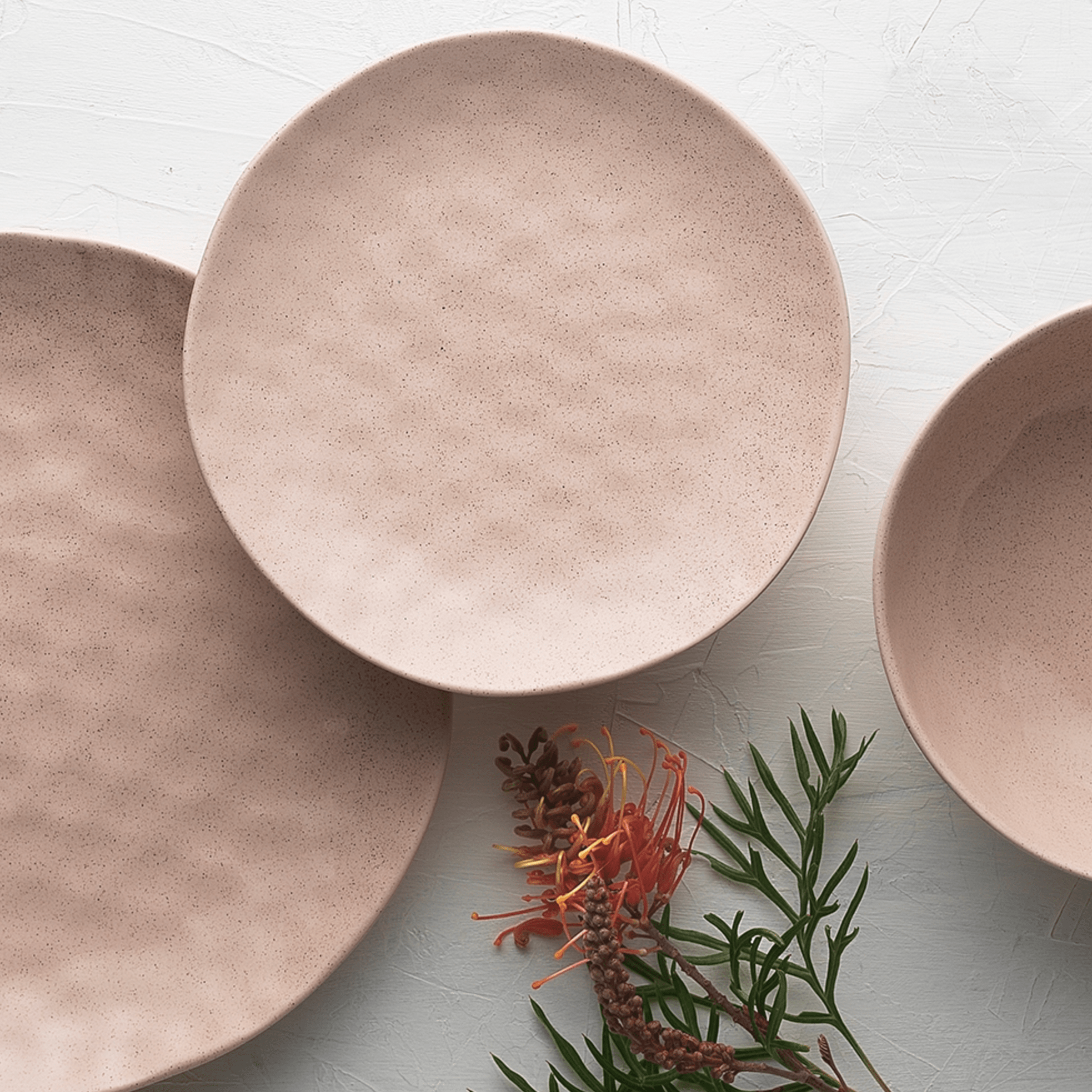 Haven & Space Berry KITCHEN Speckle 12pc Dinner Set