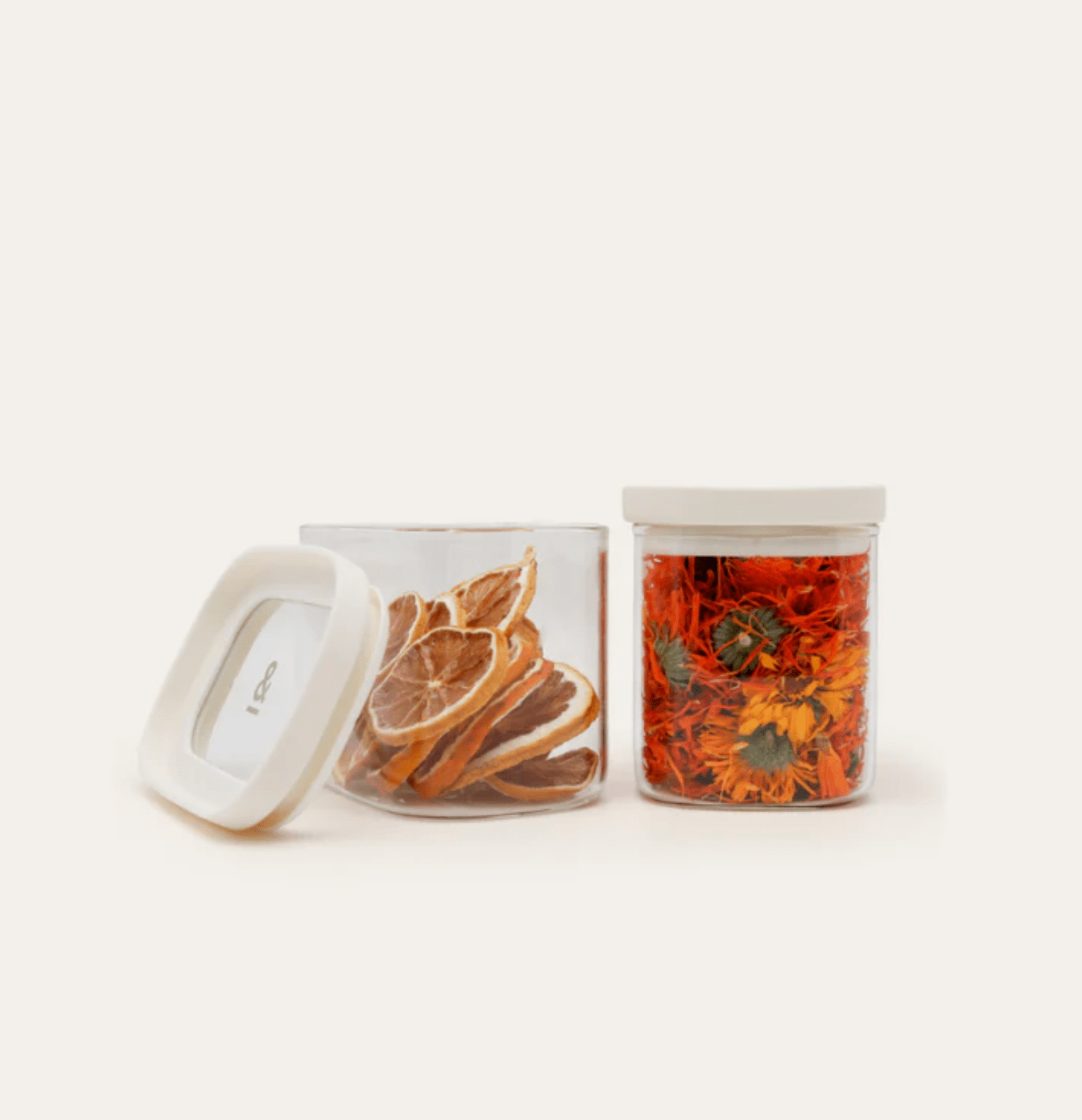 Haven & Space Berry KITCHEN Tallow Rectangle Glass Pantry Jar | 2pk