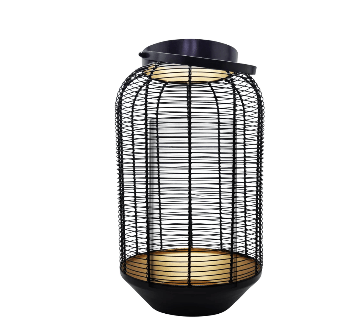 Haven & Space Berry LANTERN 42CM / Black/Gold Verona Lantern
