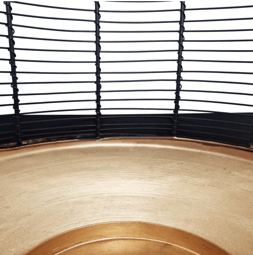 Haven & Space Berry LANTERN 42CM / Black/Gold Verona Lantern