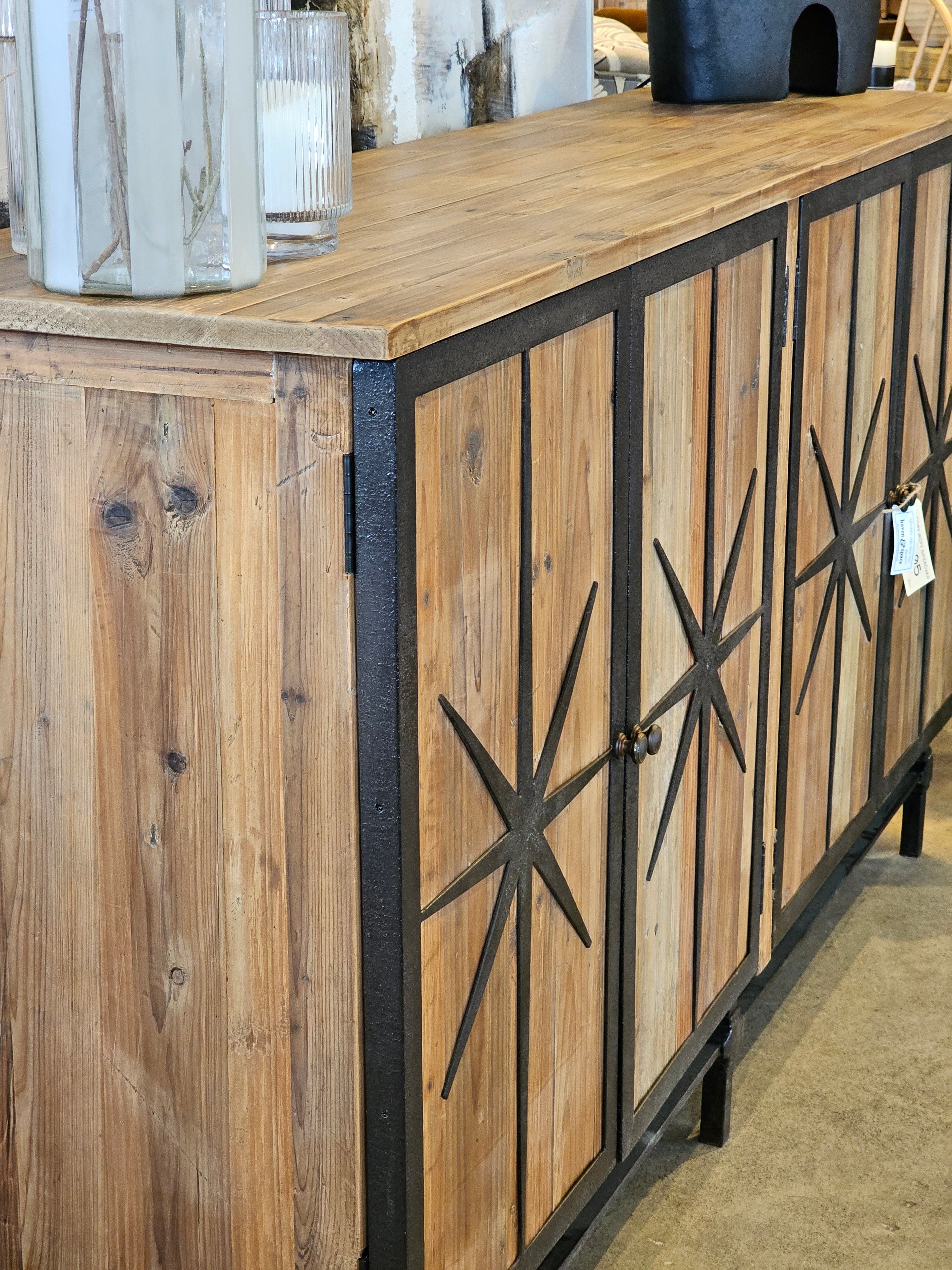 Haven & Space Berry SIDEBOARD 180x45x100CM Odin Iron Sideboard