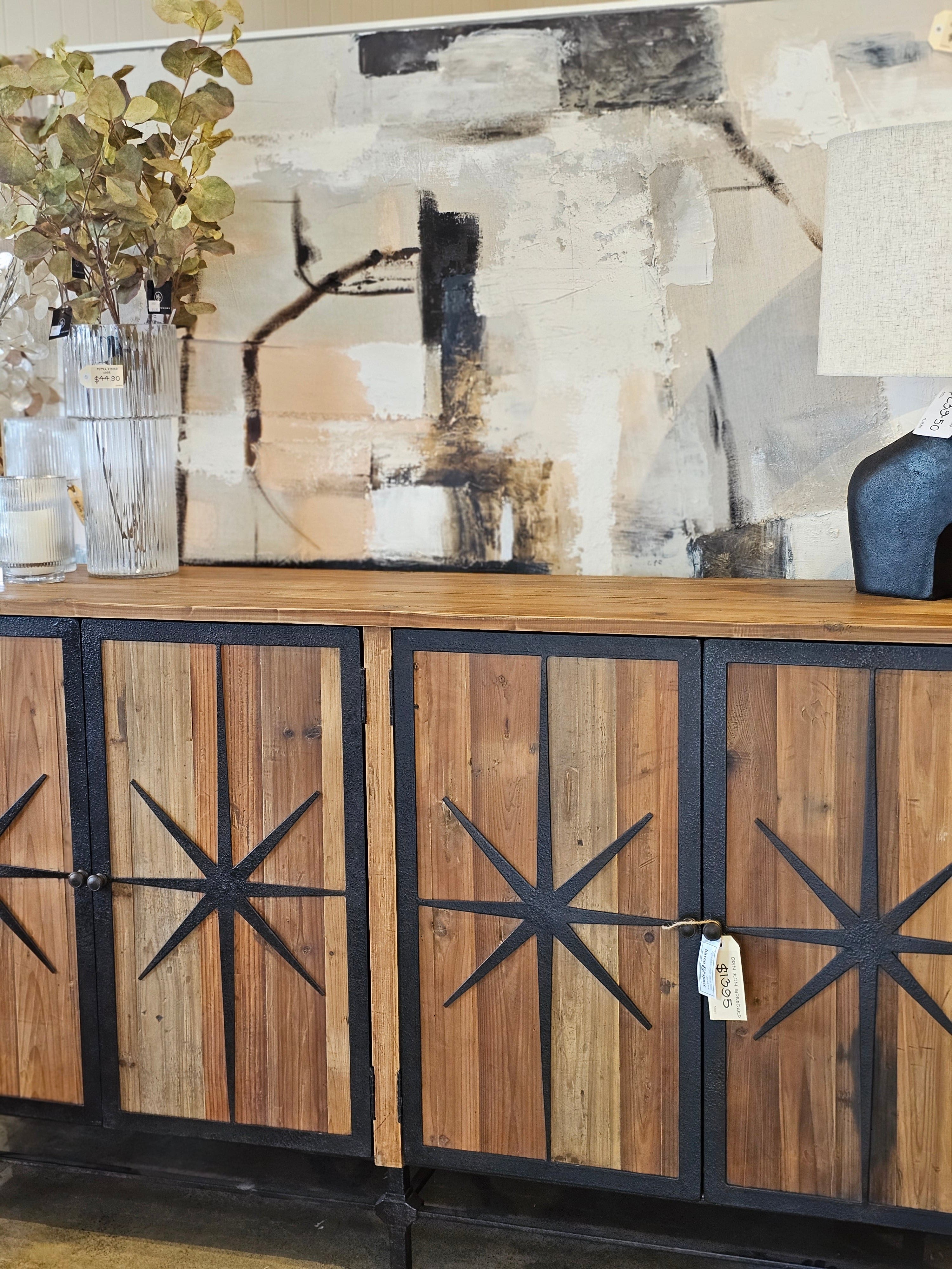 Haven & Space Berry SIDEBOARD 180x45x100CM Odin Iron Sideboard