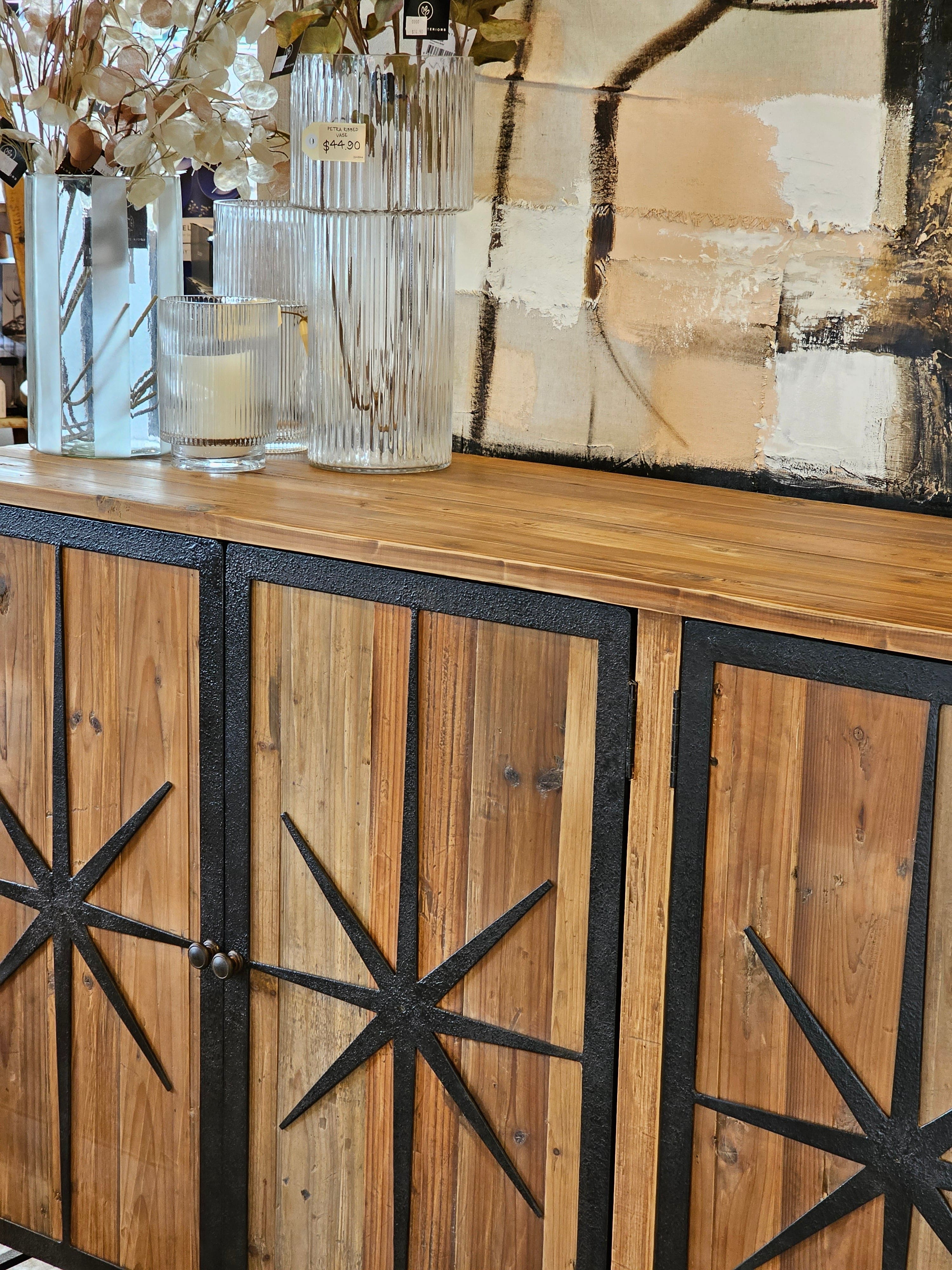 Haven & Space Berry SIDEBOARD 180x45x100CM Odin Iron Sideboard