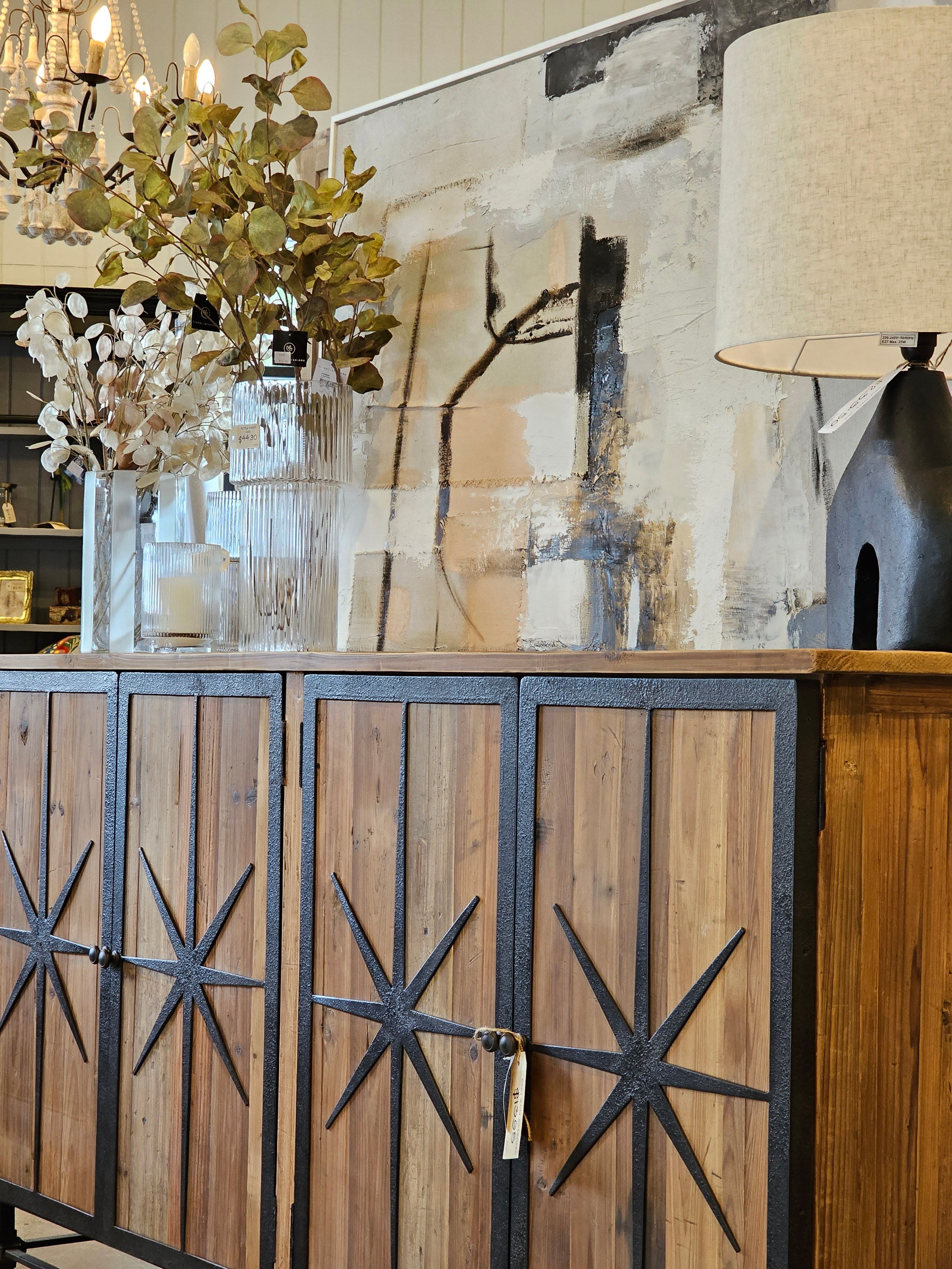 Haven & Space Berry SIDEBOARD 180x45x100CM Odin Iron Sideboard