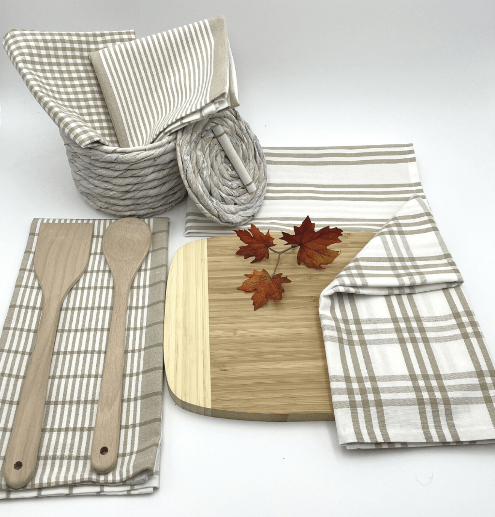 Haven & Space Berry SOFT FURNISHINGS Milan Tea Towels 5/PK