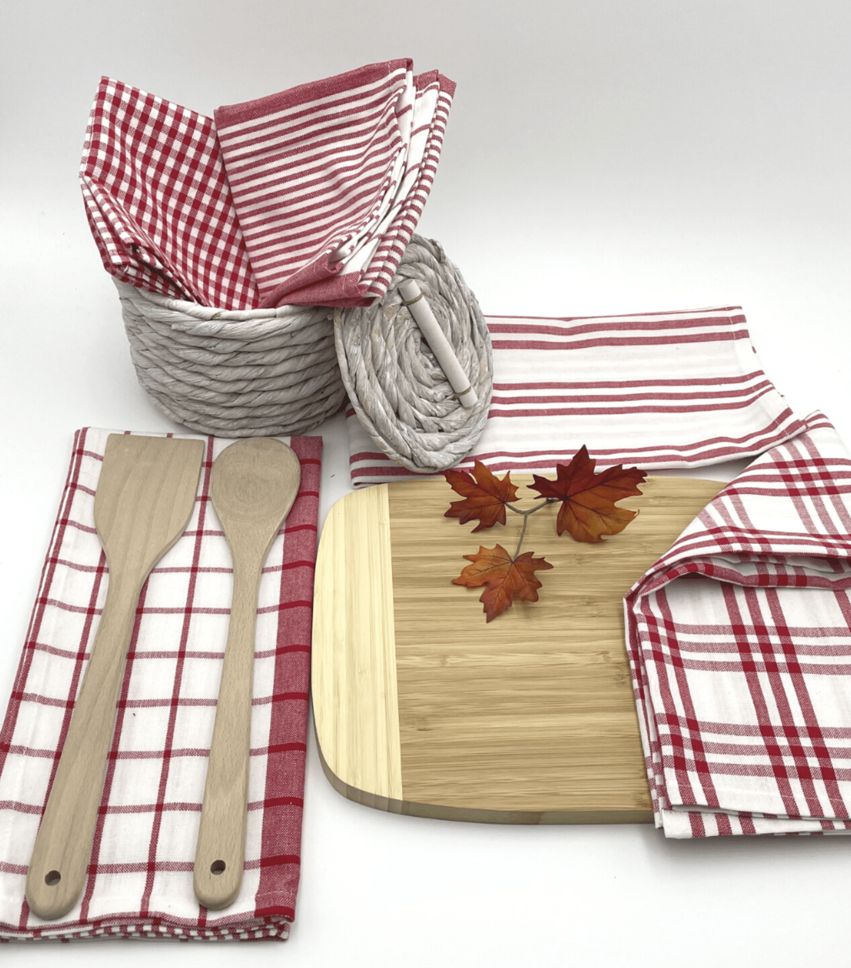 Haven & Space Berry SOFT FURNISHINGS Milan Tea Towels 5/PK