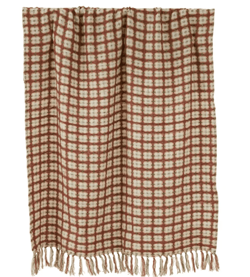 Haven & Space Berry THROW 125x150cm Elouise Wool Blend Throw