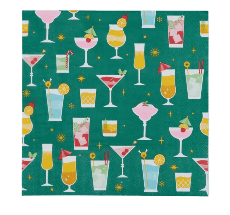 Haven & Space Berry XMAS 20PK Christmas Cin Napkin 3ply