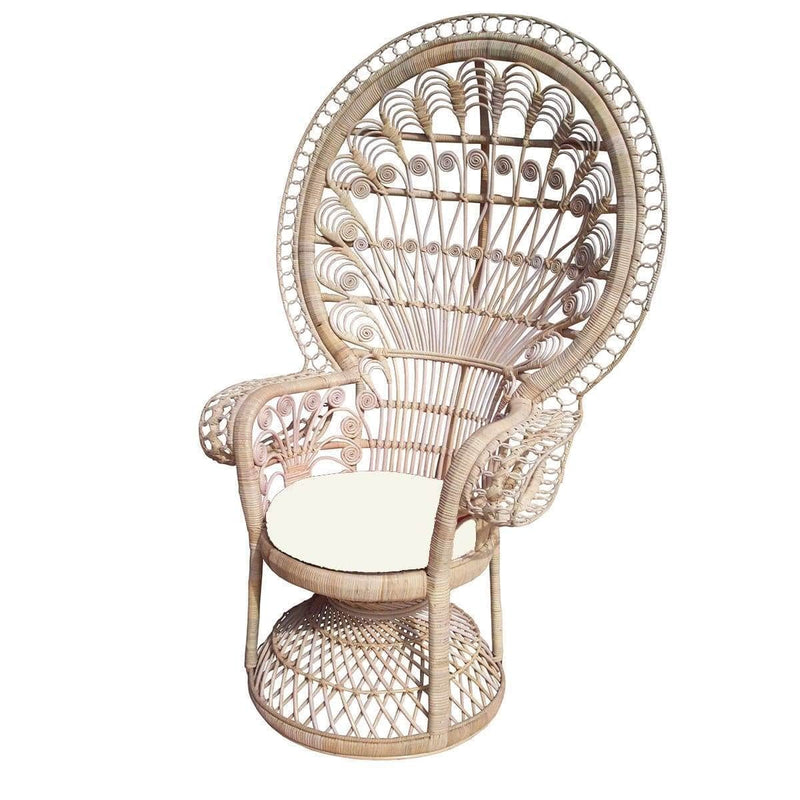 Haven and Space Furniture Chair Natural Peacock Chair